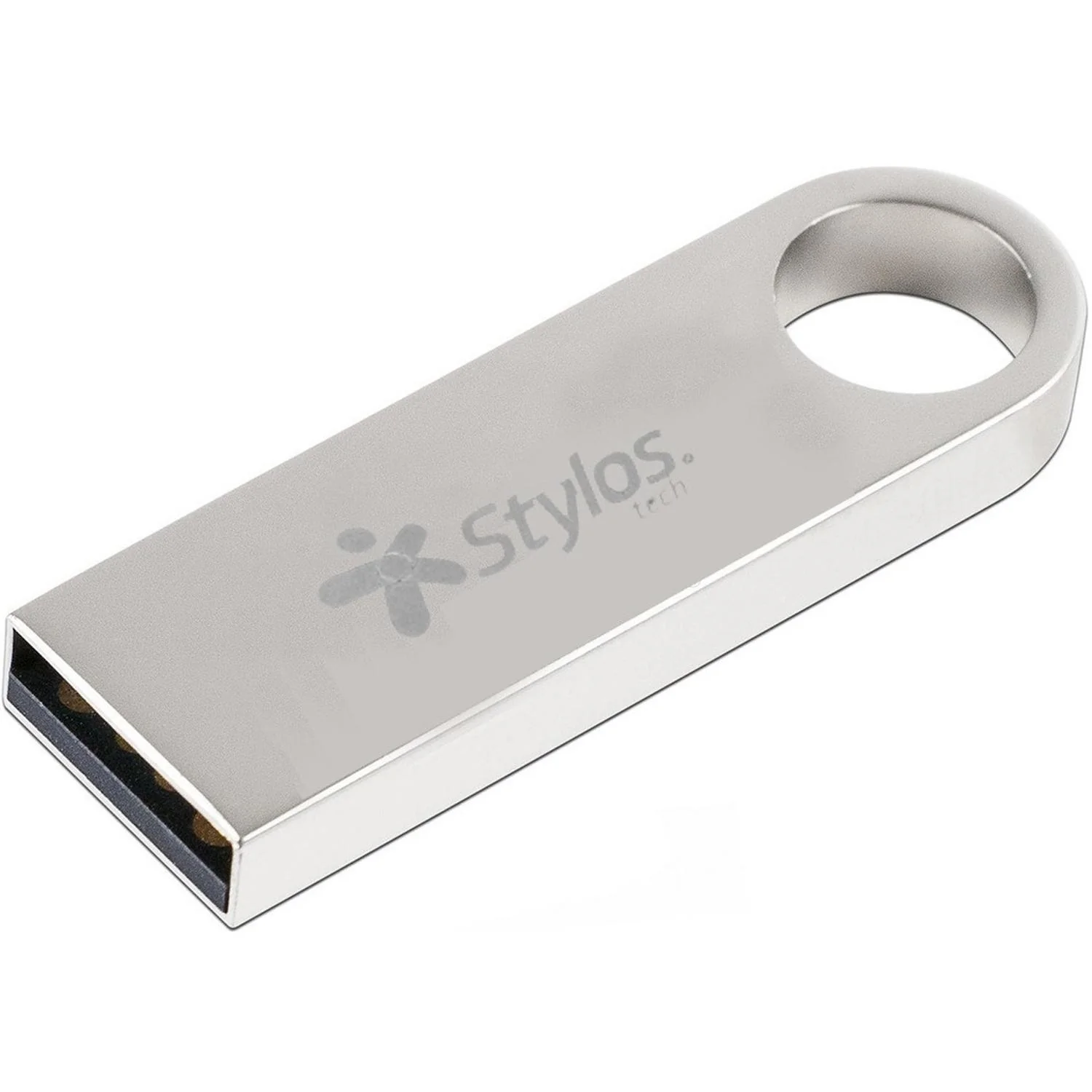 Memoria USB 16GB STYLOS Metalica Plata Flash Drive USB 2.0 - Image 3