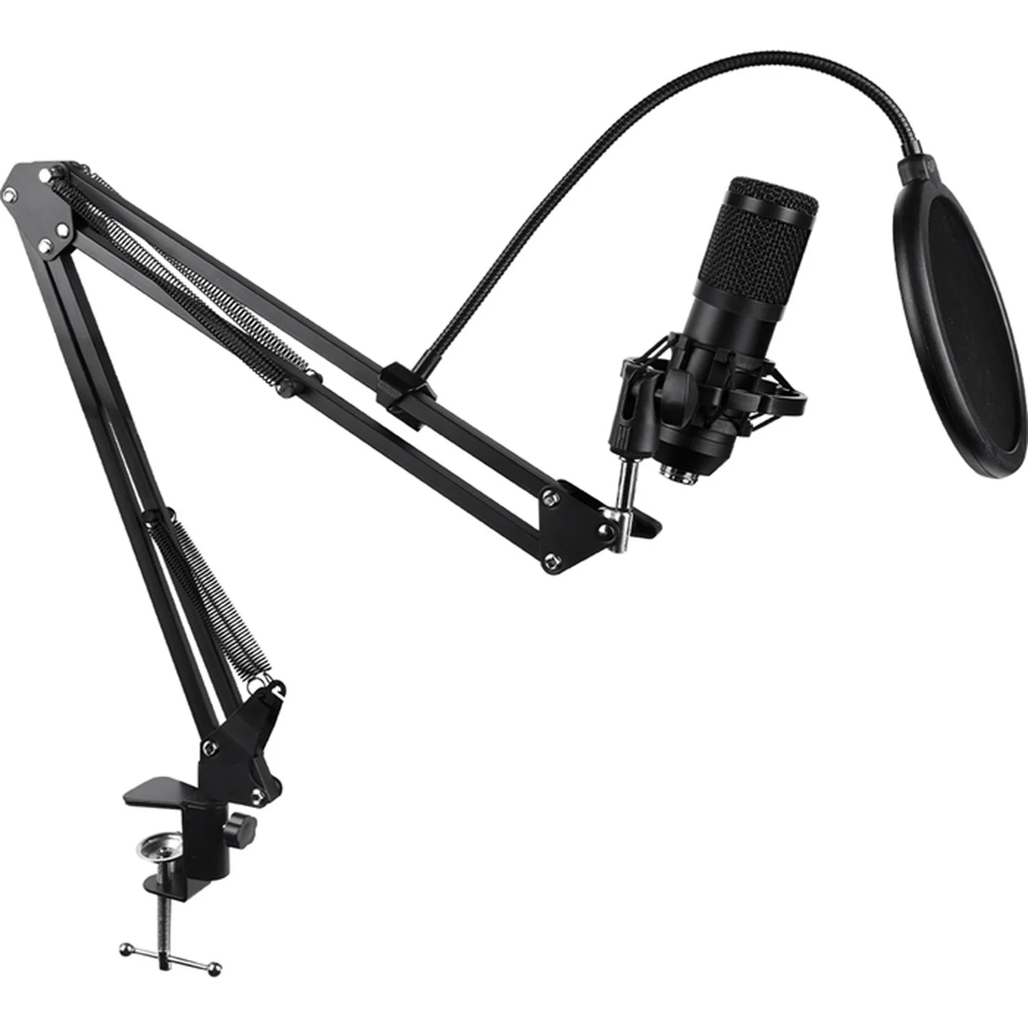 Microfono Gamer BALAM RUSH STELAR MC970 Streaming Filtro Anti POP Soporte