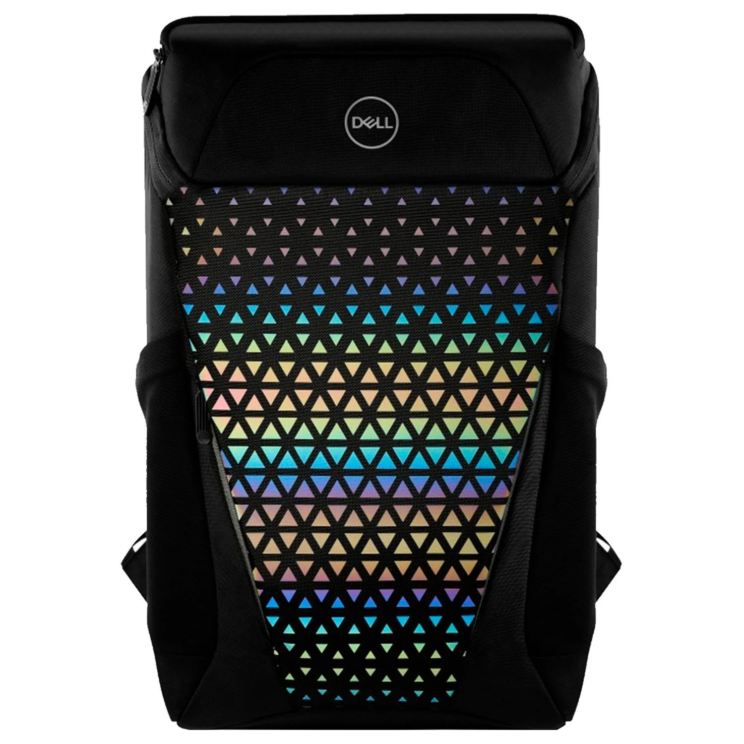 Mochila Gamer DELL Laptop 17" Panel Frontal Reflectante de Arcoíris Color Negro