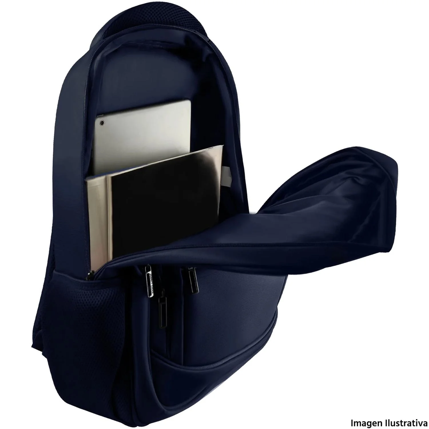 Mochila PERFECT CHOICE Essential Laptop 17" Resistente a Salpicaduras Azul - Image 4