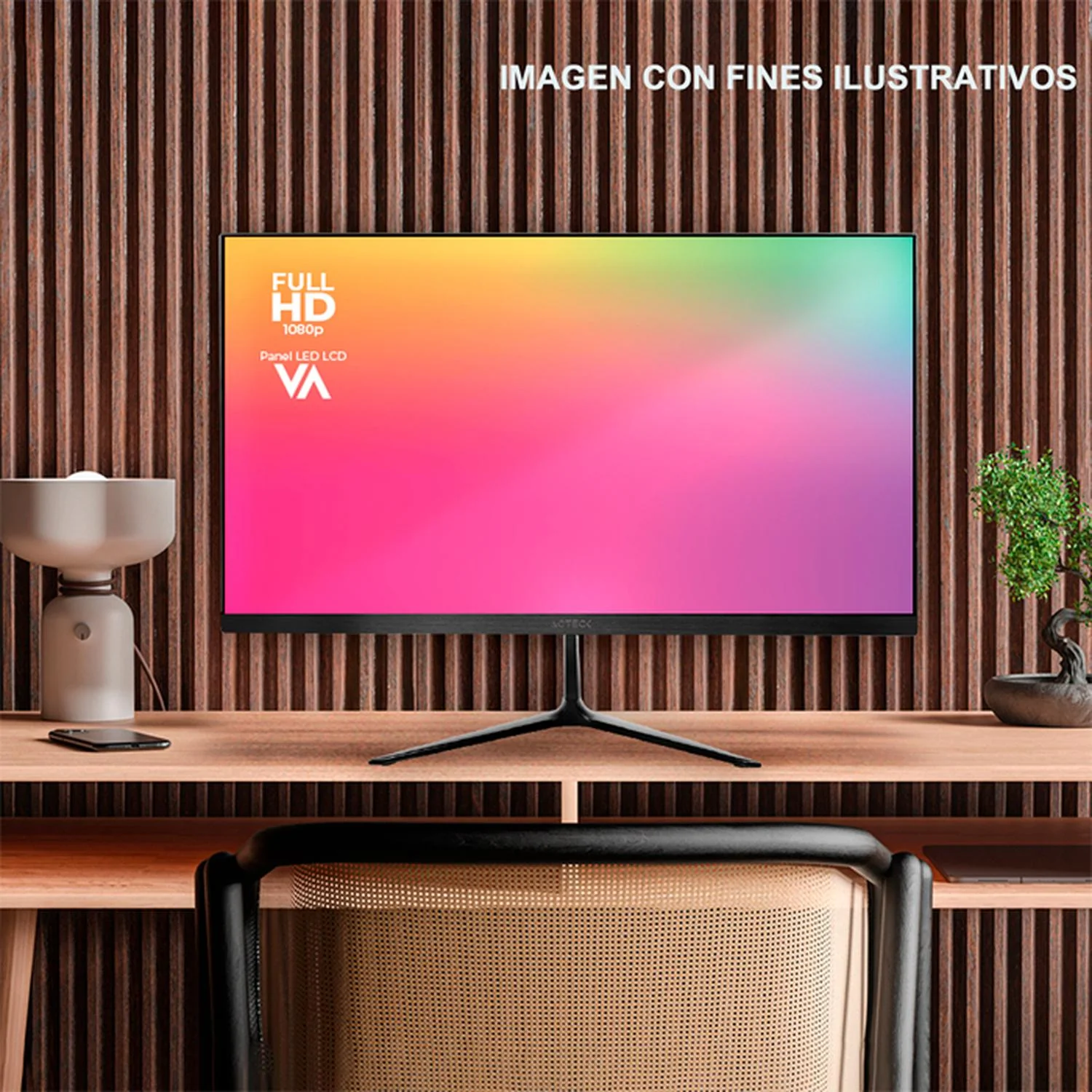 Monitor Gamer 21.5 ACTECK CAPTIVE VIVID SP215 5ms 75Hz Full HD VA LED VGA HDMI AC-933858 - Image 5