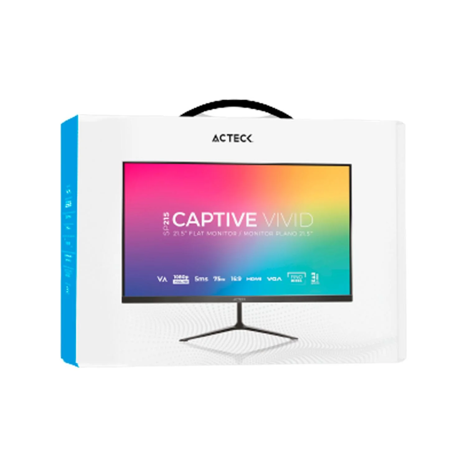 Monitor Gamer 21.5 ACTECK CAPTIVE VIVID SP215 5ms 75Hz Full HD VA LED VGA HDMI AC-933858 - Image 6
