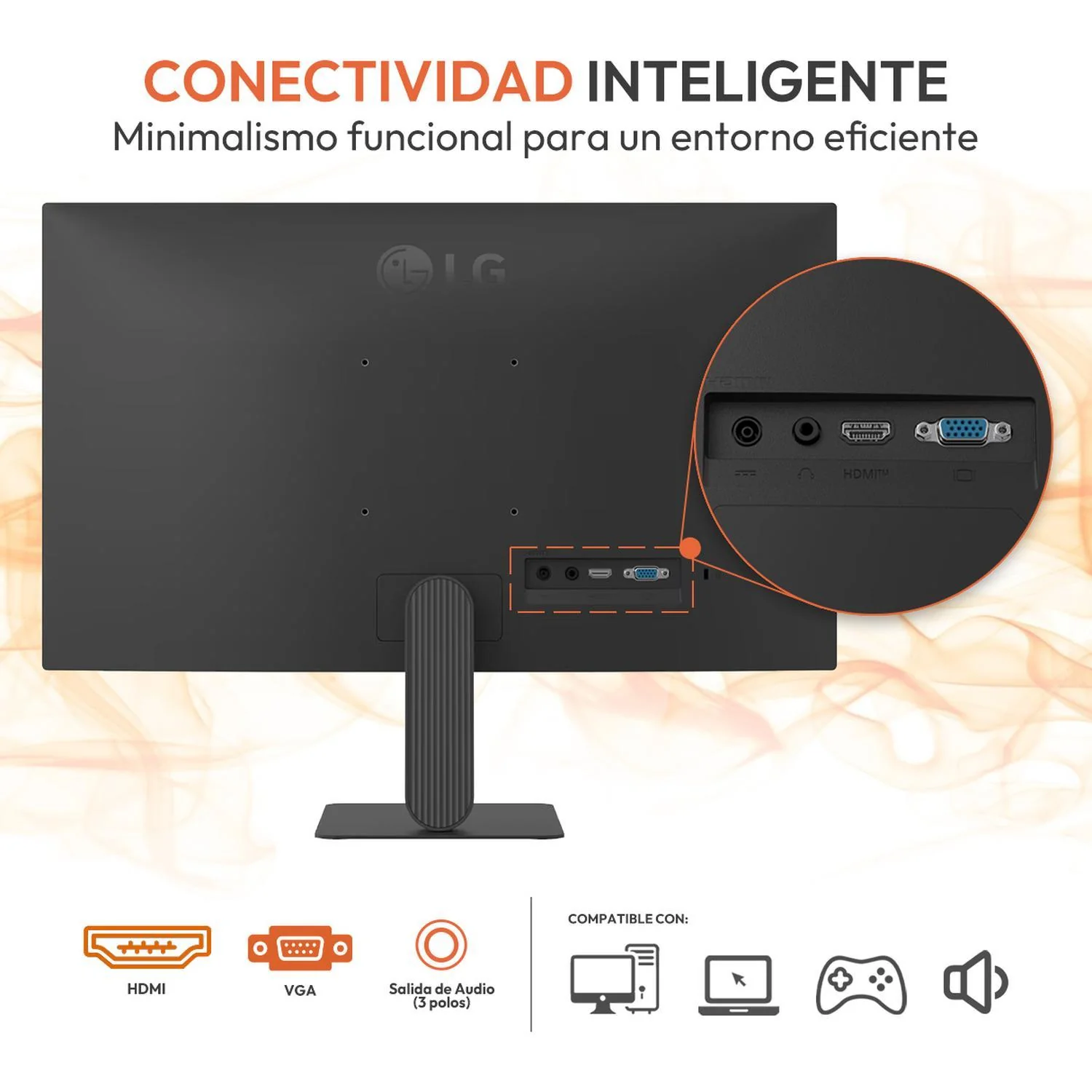Monitor 23.8" LG 24U411A-B IPS FHD 1920x1080 120Hz 5ms HDMI D-Sub Open Box Productividad Diaria - Image 5