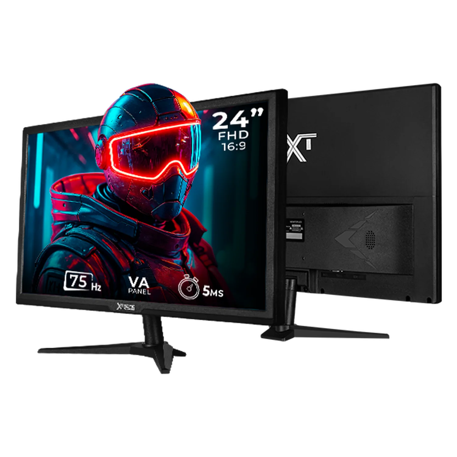 Monitor 23.8" XTREME PC GAMING Infinite Work FHD 75Hz 5ms VA VGA HDMI Negro MXT24KNF Gaming Casual y Oficina - Image 2