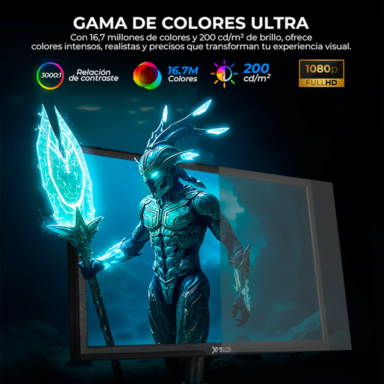 Monitor 23.8" XTREME PC GAMING Infinite Work FHD 75Hz 5ms VA VGA HDMI Negro MXT24KNF Gaming Casual y Oficina - Image 5