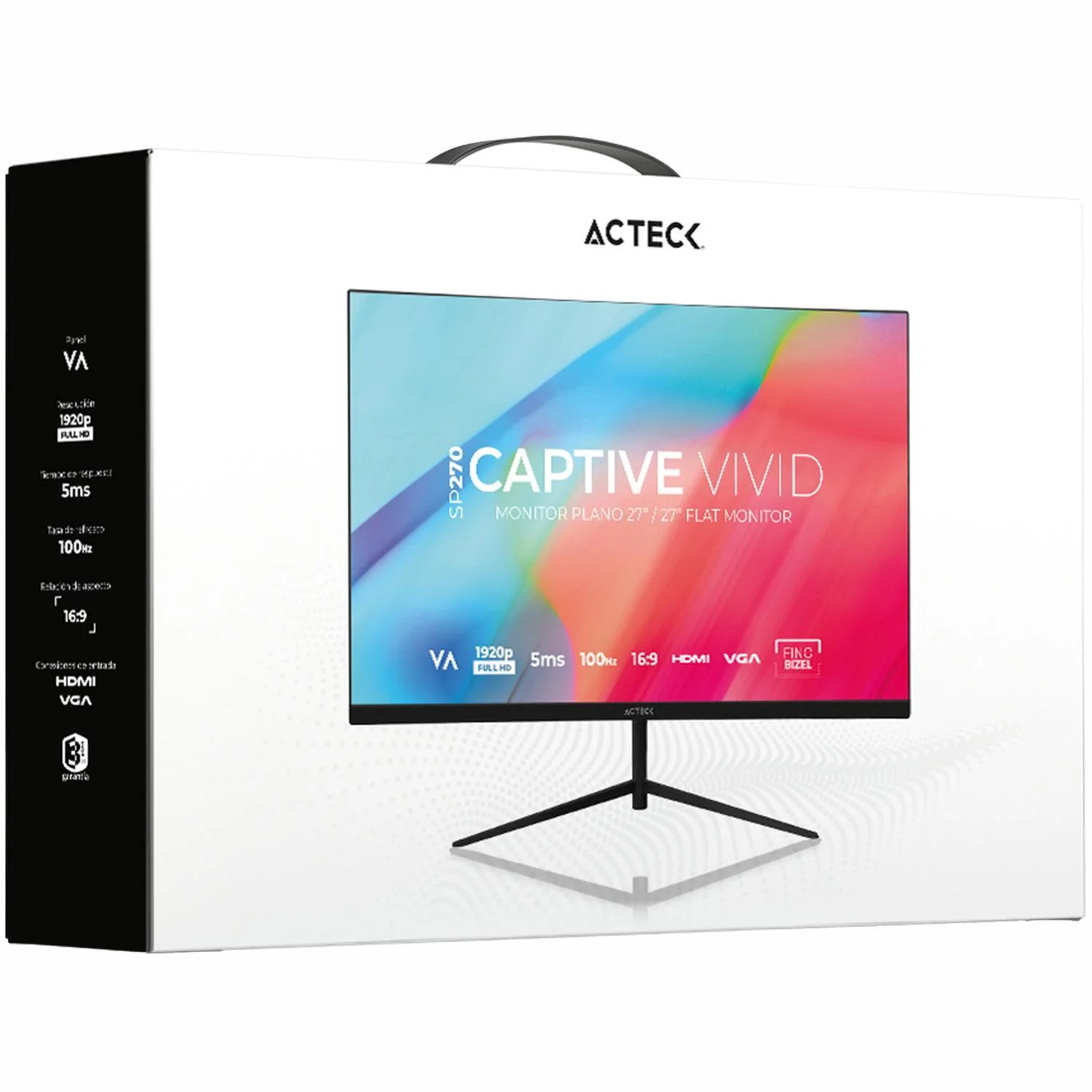 Monitor 27 ACTECK CAPTIVE VIVID II SP270 5ms 100Hz Full HD VA LED HDMI AC-943154 - Image 5