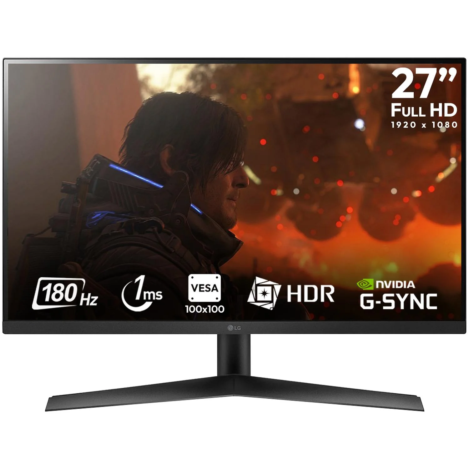 Monitor Gamer 27" LG UltraWide 1ms 180Hz Panel IPS Full HD HDMI DisplayPort G-Sync