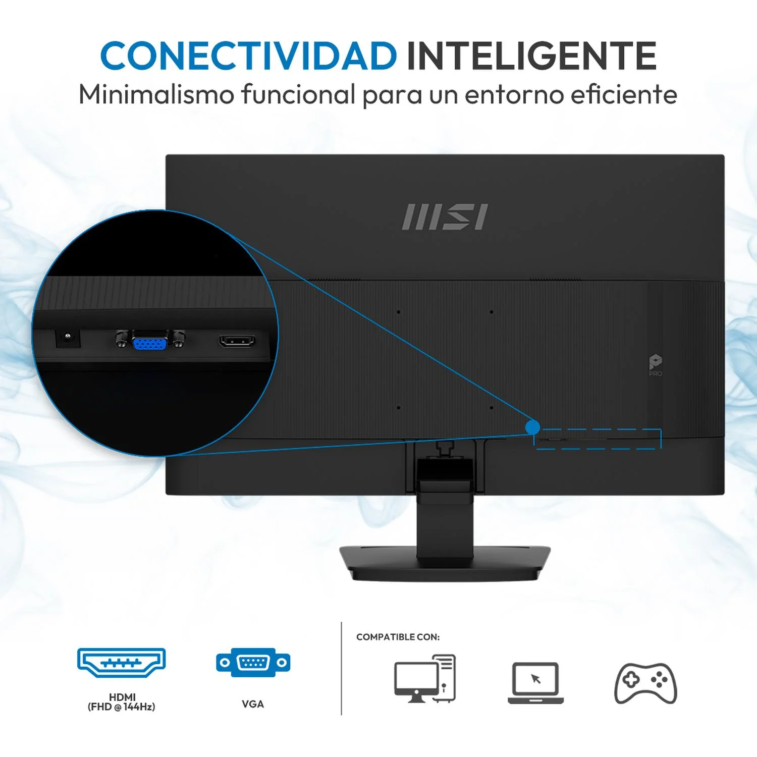 Monitor 27" MSI PRO MP273L E14 1ms 144Hz Full HD IPS HDMI 2.0 - Image 5