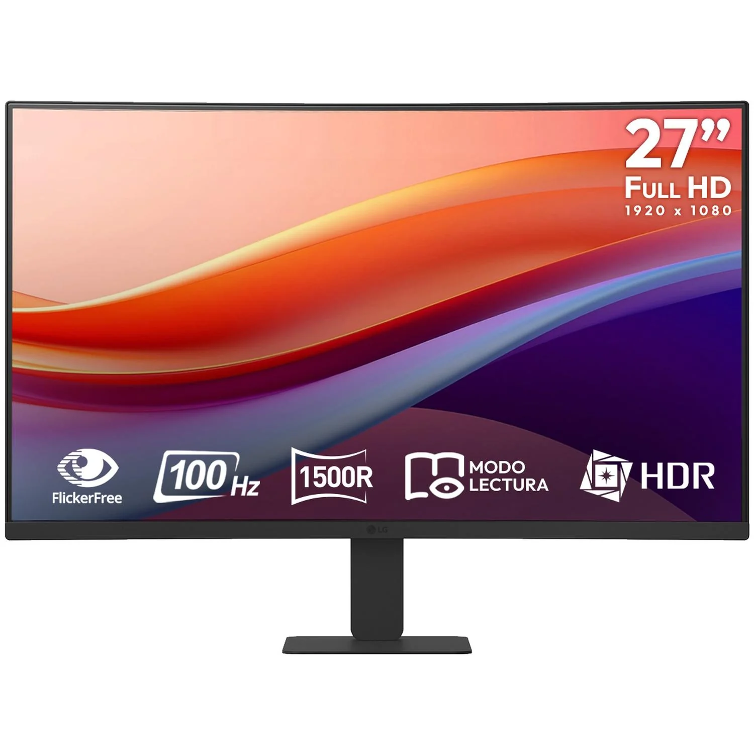 Monitor Curvo 27" LG 27U421A-B 5ms 100Hz VA Full HD USB-C HDMI