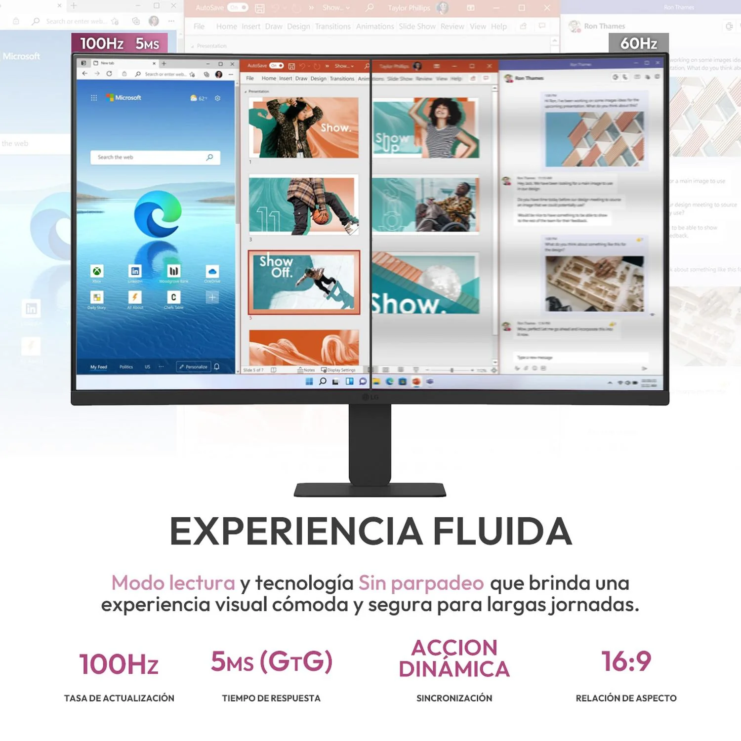 Monitor Curvo 27" LG 27U421A-B 5ms 100Hz VA Full HD USB-C HDMI - Image 3