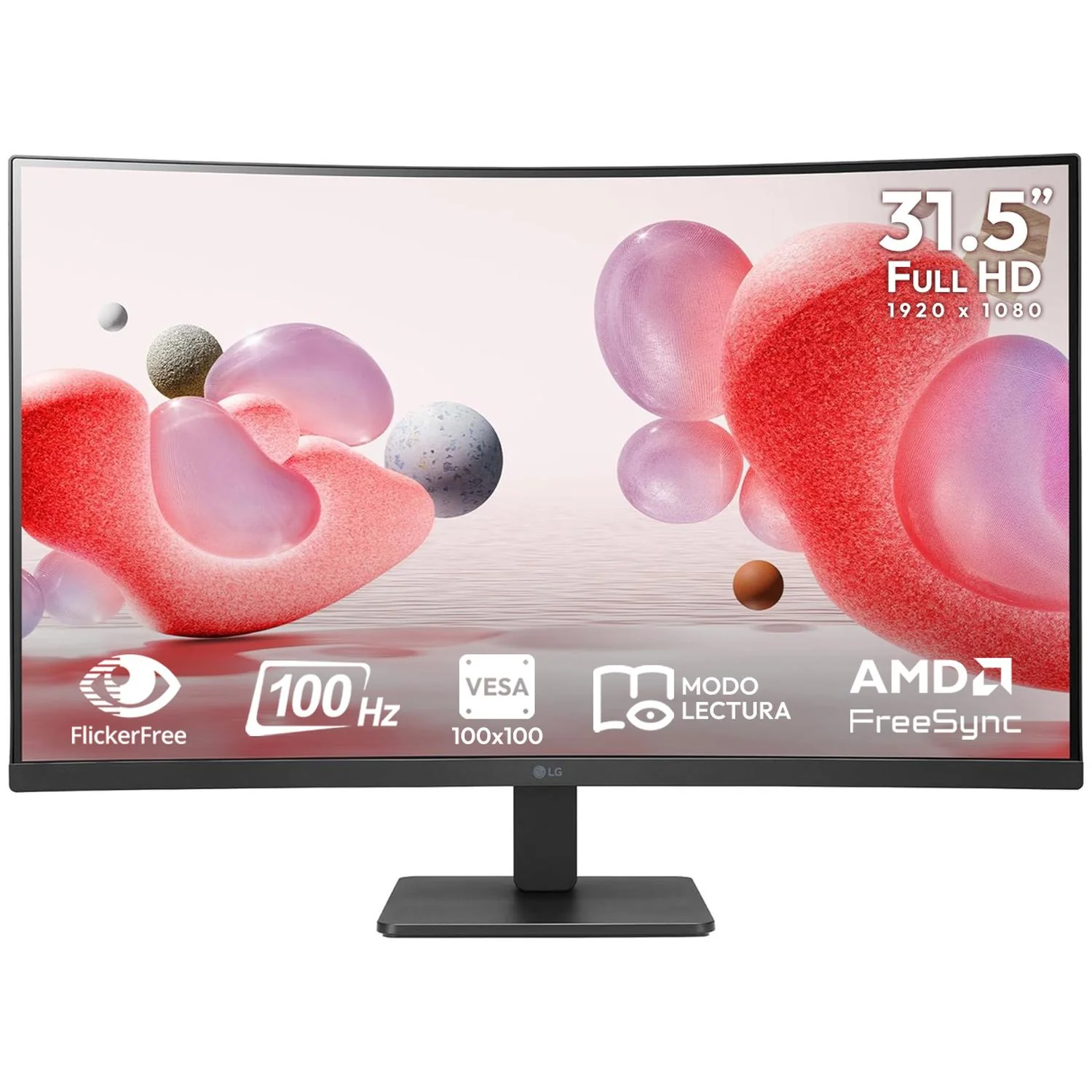 Monitor Curvo 31.5" LG 32MR50C-B 5ms 100 Hz Panel VA Full HD HDMI D-Sub AMD FreeSync