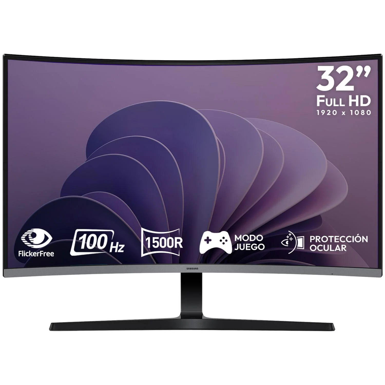 Monitor Curvo 32" SAMSUNG Essential S3 4ms 100Hz VA Full HD HDMI D-SUB