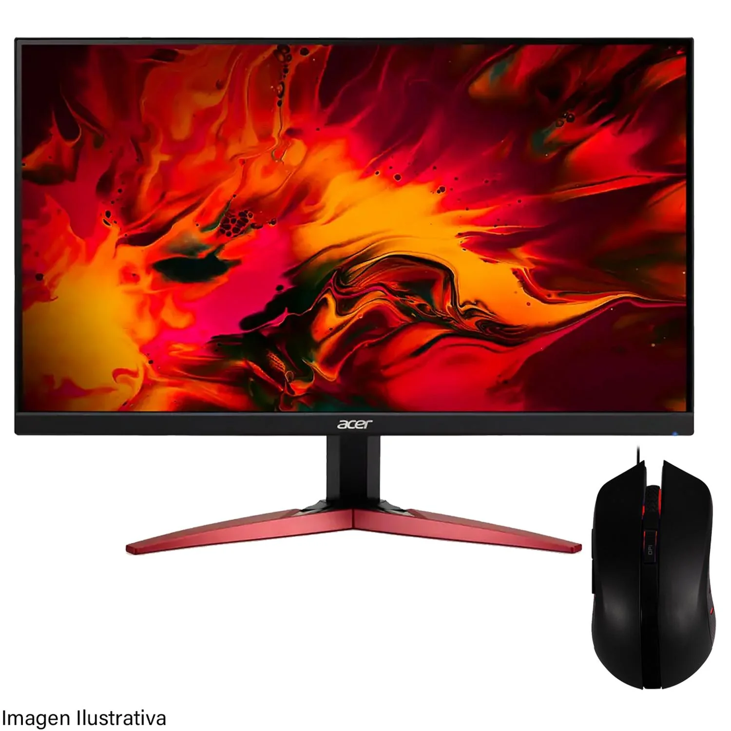 Monitor Gamer 23.8 ACER NITRO KG241Y M3biip 1Ms 165Hz Full HD TFT IPS LED HDMI + Mouse 5 botones UM.QXAA.304BR - Image 3