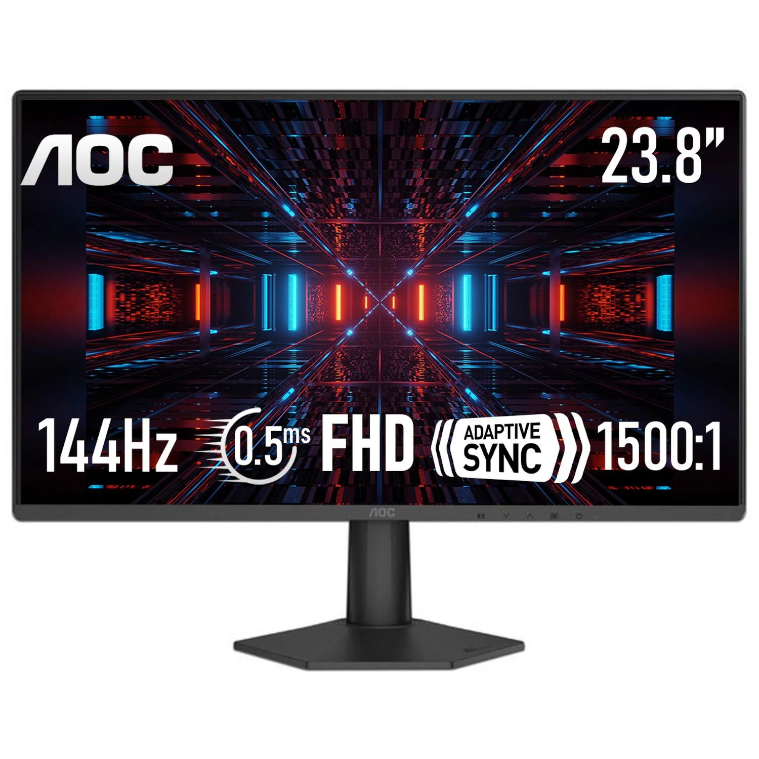 Monitor Gamer 23.8 AOC 24G50F 0.5ms 144Hz Full HD IPS LED HDMI DP Adaptive-Sync