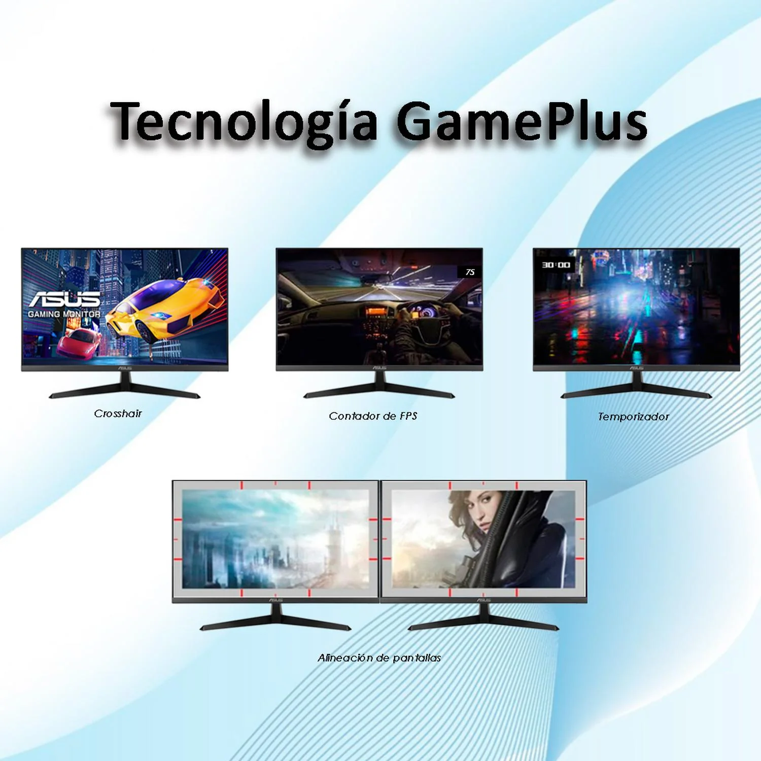 Monitor Gamer 23.8 ASUS VY249HGR 1ms 120Hz Full HD IPS LED HDMI VGA Adaptive Sync - Image 5