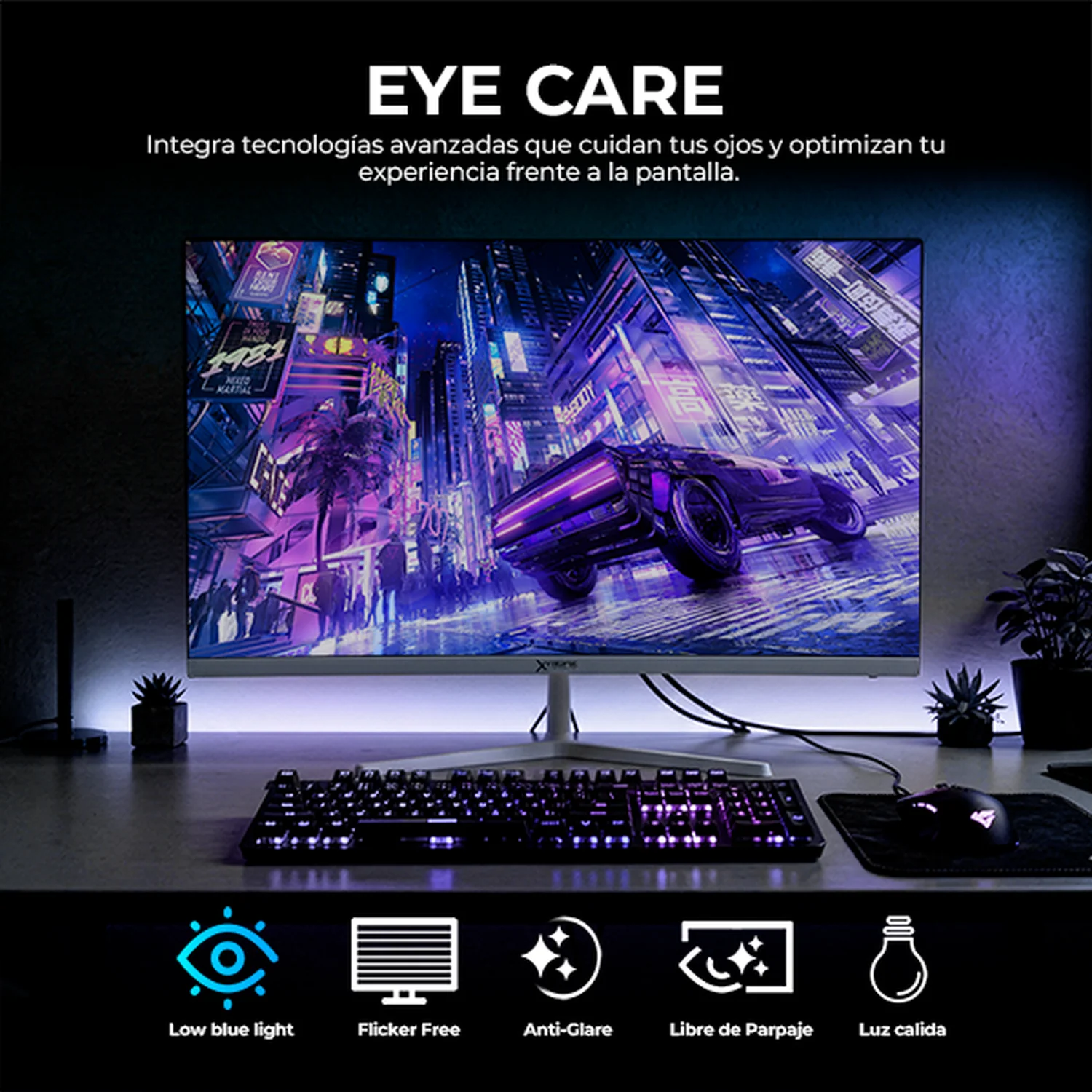 Monitor Gamer 24.5 XTREME PC GAMING Infinite Game 5ms 100Hz FHD IPS HDMI Altavoces Adaptive-Sync Blanco MXTWT245F - Image 5