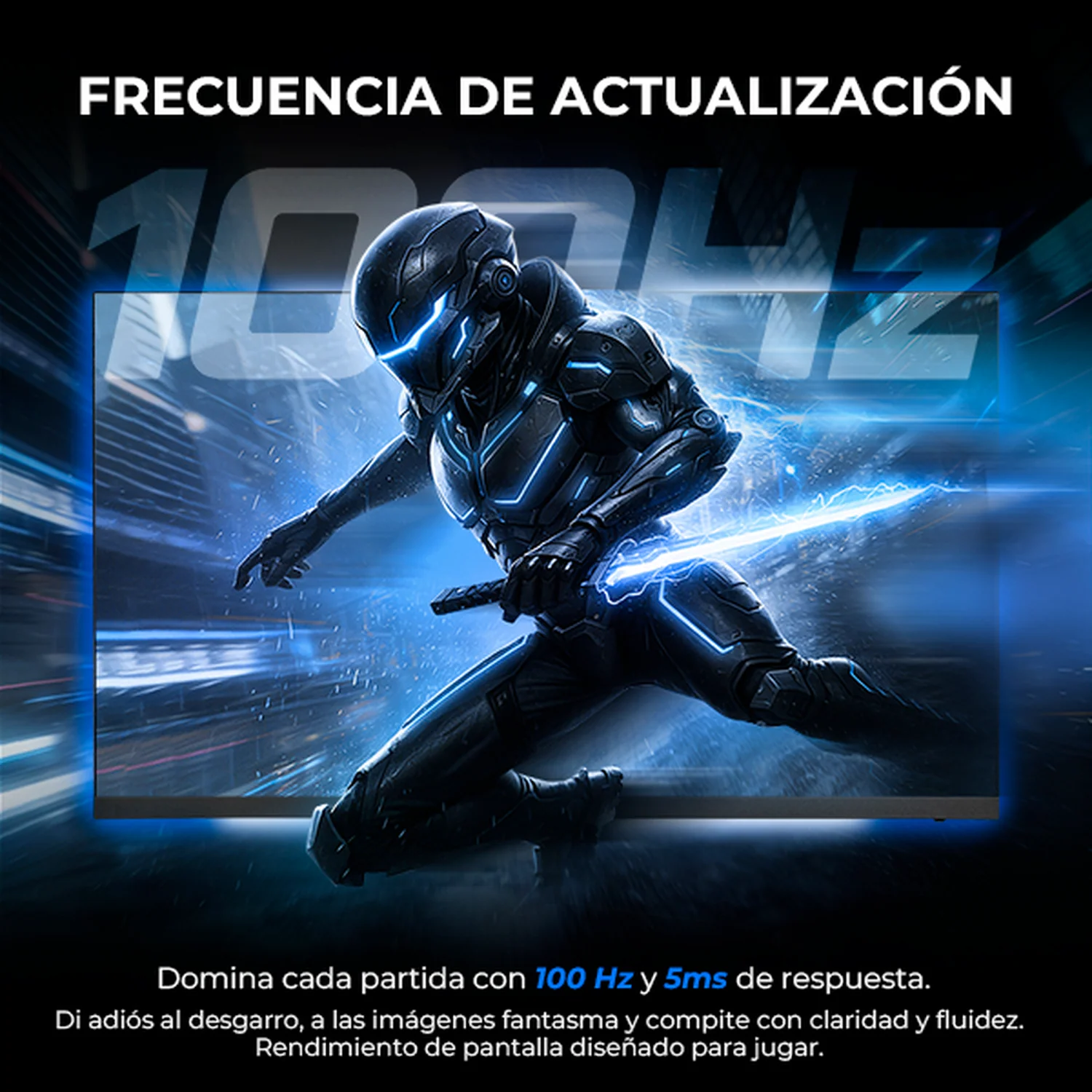 Monitor Gamer 24.5 XTREME PC GAMING Infinite Game 5ms 100Hz FHD IPS HDMI Altavoces Adaptive-Sync Negro MXTBK245F - Image 2