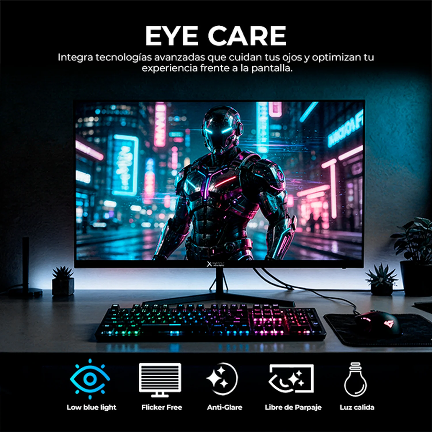 Monitor Gamer 24.5 XTREME PC GAMING Infinite Game 5ms 100Hz FHD IPS HDMI Altavoces Adaptive-Sync Negro MXTBK245F - Image 5