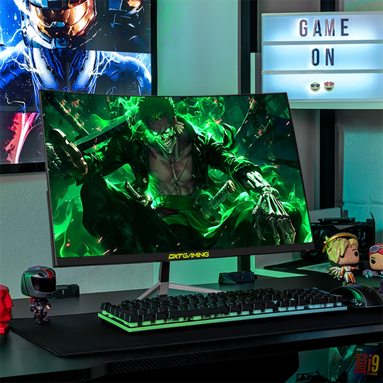 Monitor Gamer Curvo 23.8" DXT GAMING Sight 1ms 180Hz FHD VA DP HDMI Altavoces Adaptive-Sync Negro DXT2383CBK - Image 6