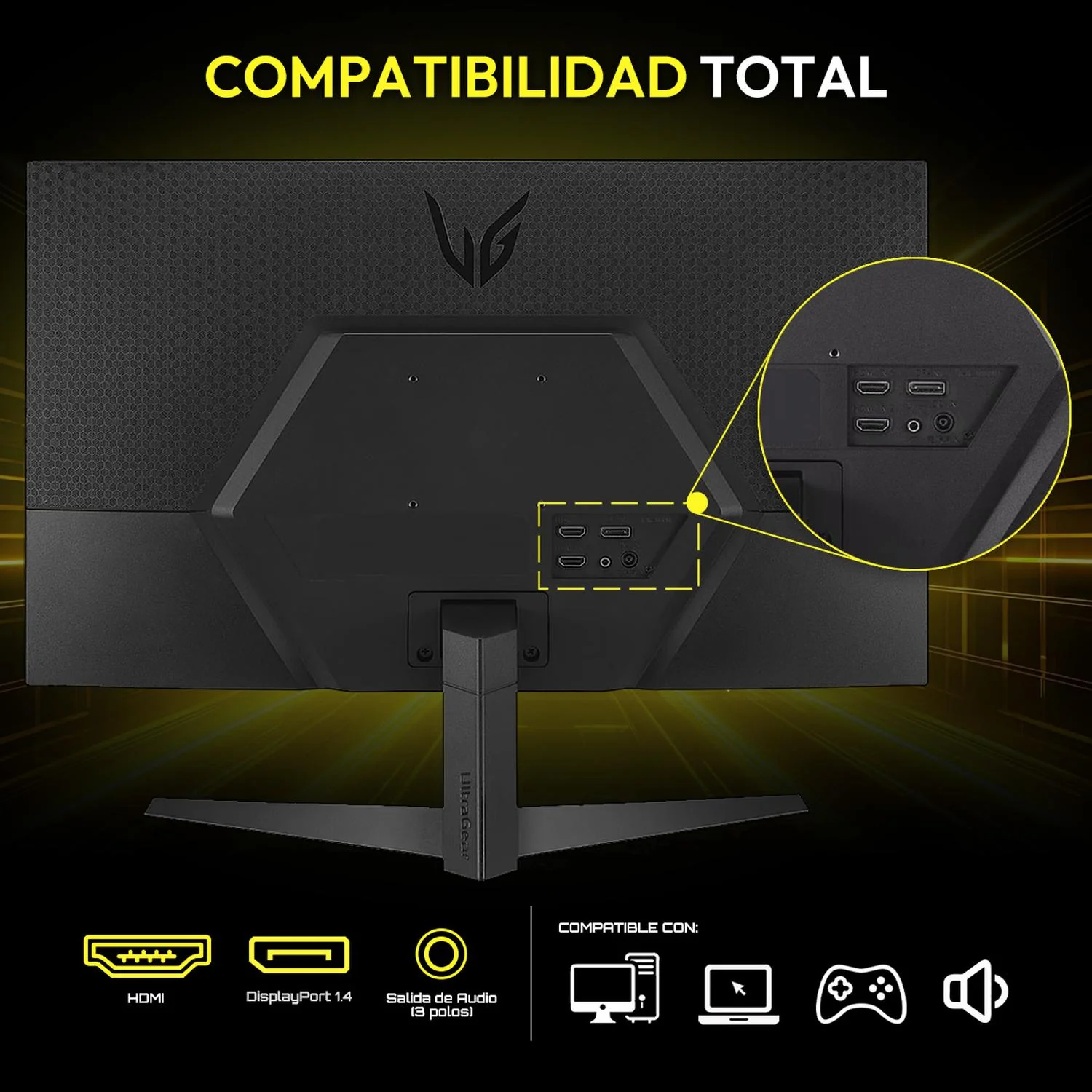 Monitor Gamer 24" LG UltraGear 1ms 180 Hz VA Full HD HDMI DisplayPort AMD FreeSync - Image 5