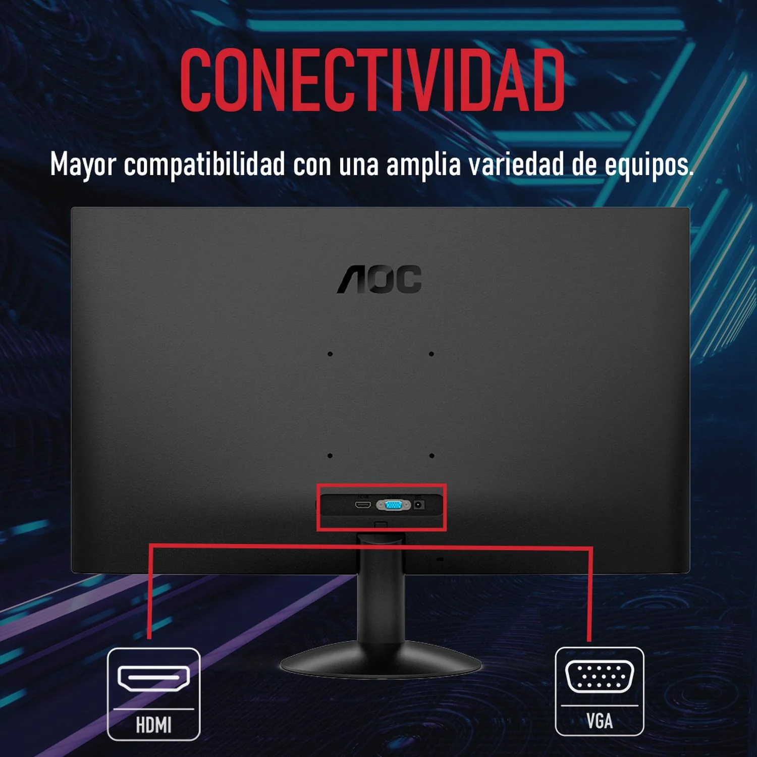Monitor Gamer 27 AOC 27B30H 1ms 100Hz Full HD IPS LED HDMI Adaptive-Sync - Image 4