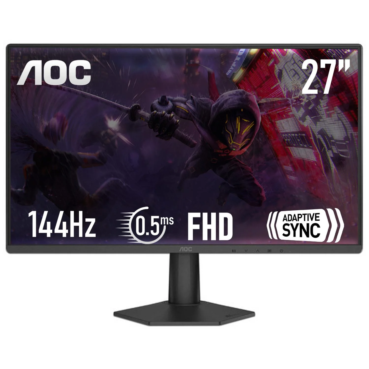 Monitor Gamer 27 AOC 27G50F 0.5ms 144Hz Full HD IPS LED HDMI DP Adaptive Sync