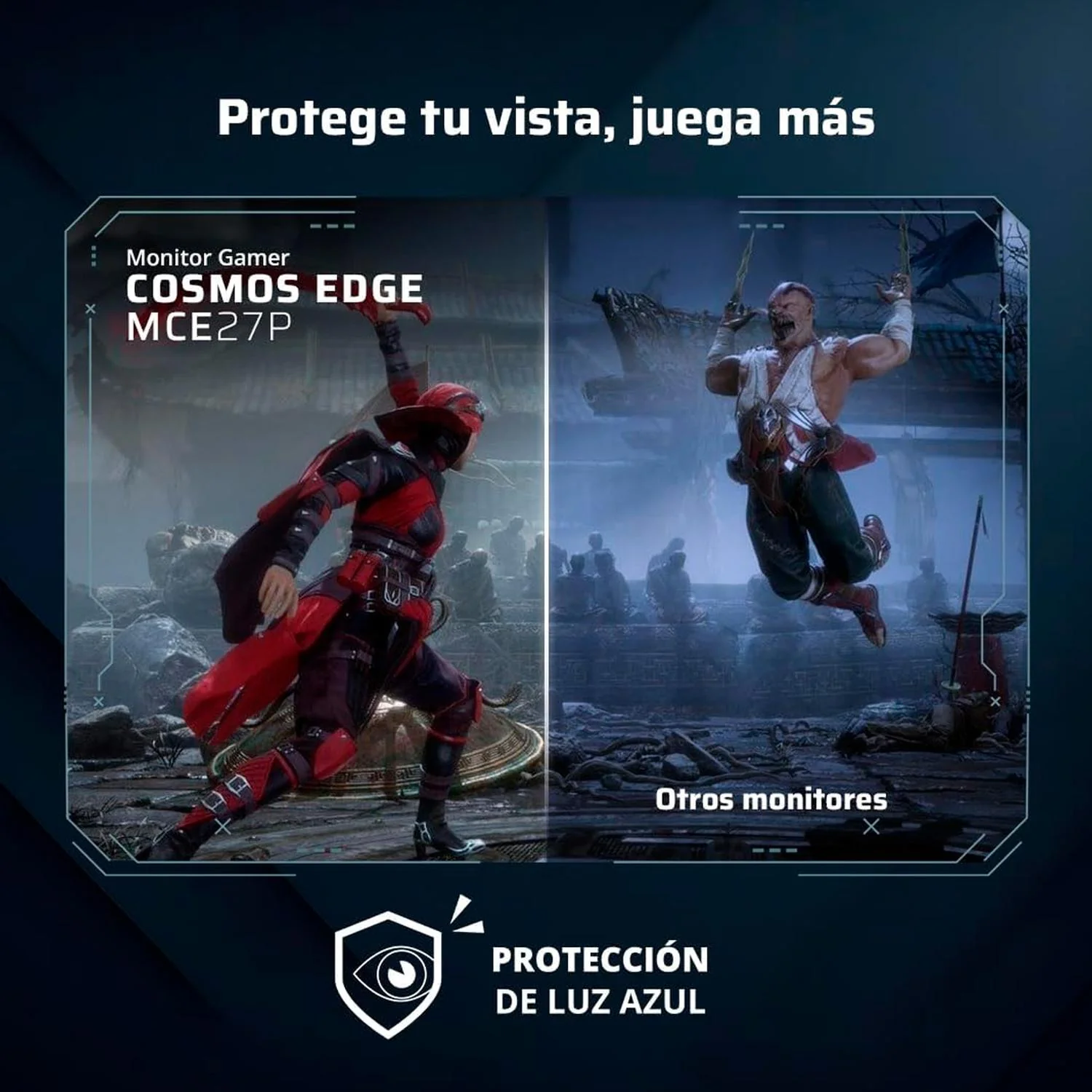 Monitor Gamer 27" BALAM RUSH COSMOS EDGE MCE27P Full HD 240Hz 1ms IPS Adaptive-Sync HDMI Displayport Altavoces Negro BR-944120 Gamer Competitivo - Image 6
