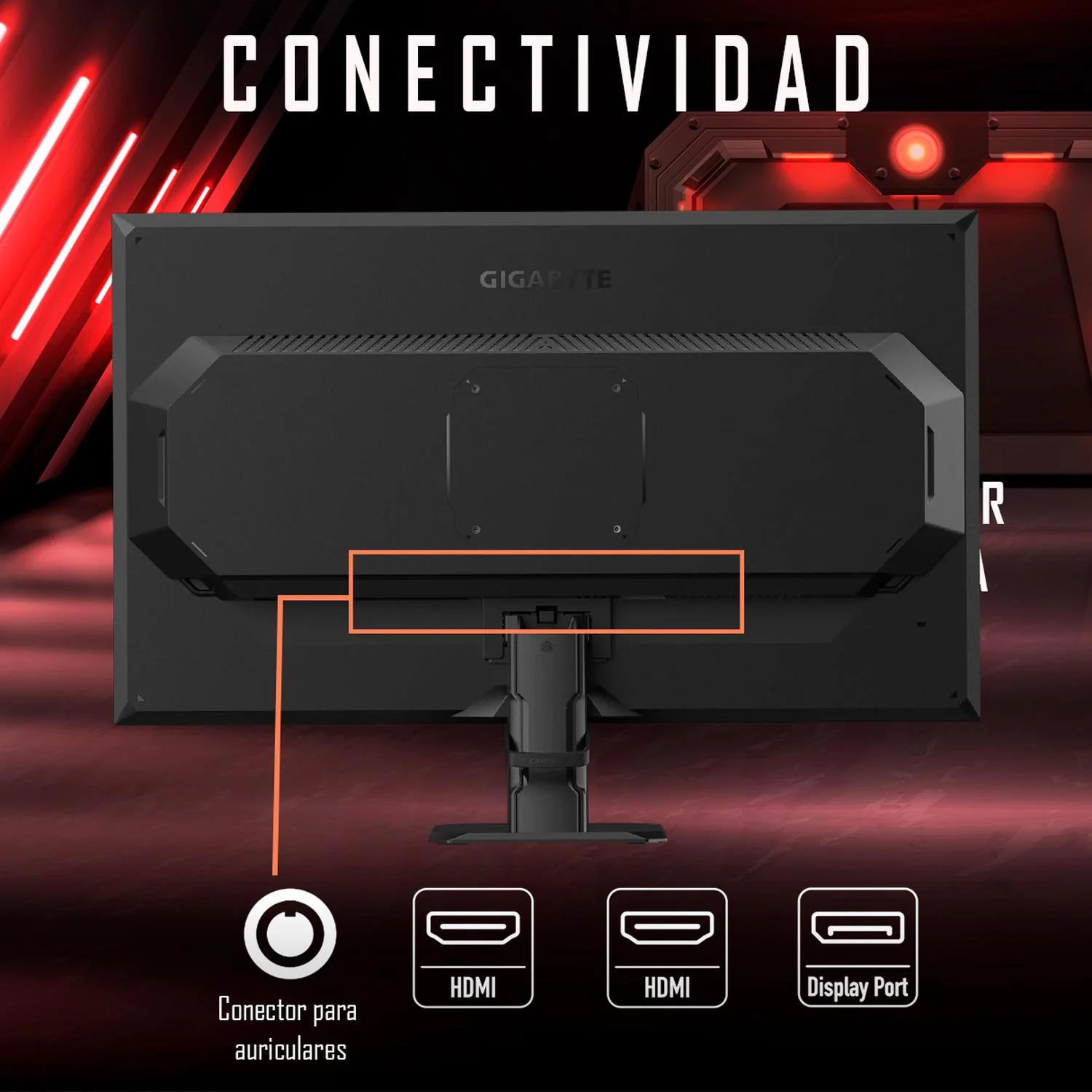 Monitor Gamer 27 GIGABYTE GS27FA 1ms 180Hz FHD IPS HDMI DP AMD FreeSync - Image 7