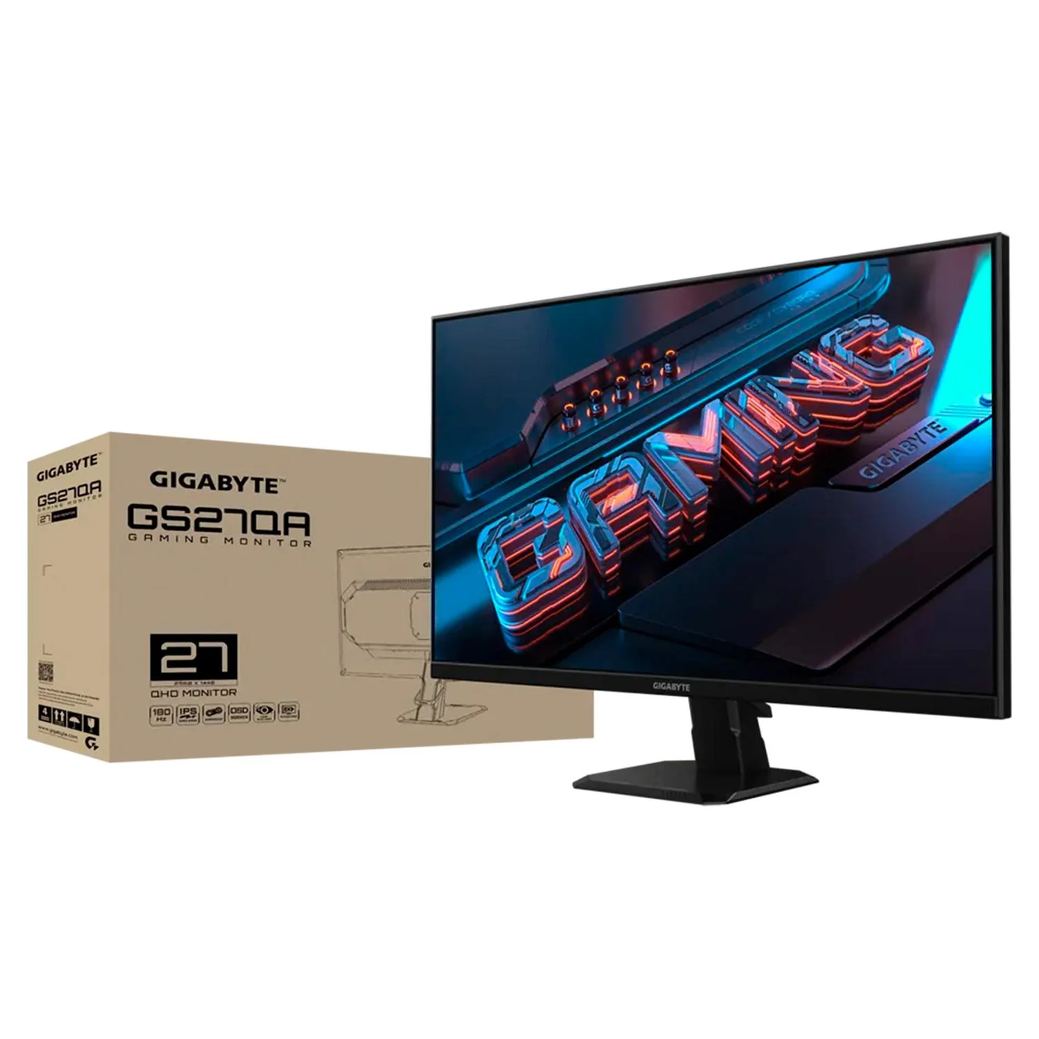Monitor Gamer 27 GIGABYTE GS27QA 1ms 180Hz QHD IPS LED HDMI DP AMD FreeSync - Image 6