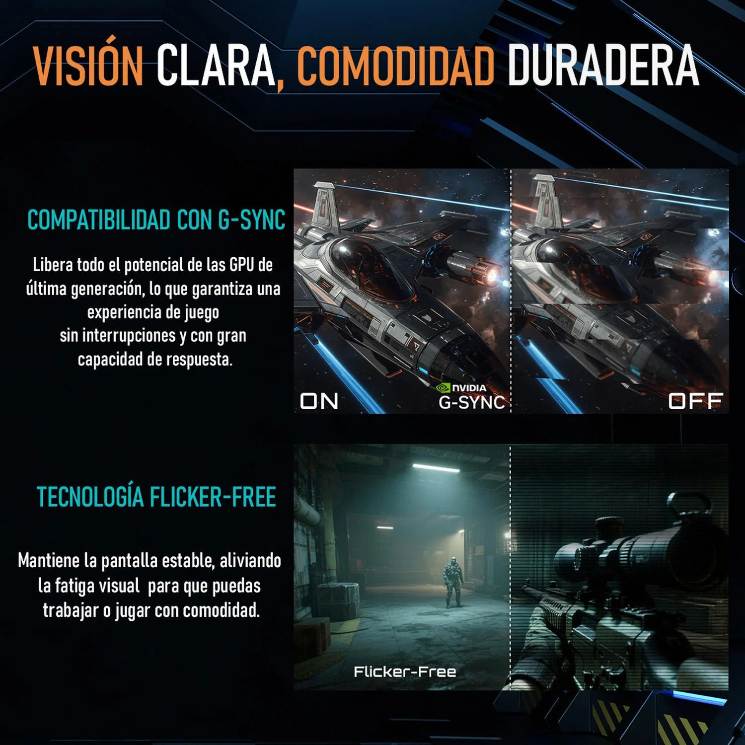 Monitor Gamer 27" GIGABYTE MO27Q28G QHD 280Hz 0.03ms WOLED G-Sync HDMI DP USB-C Altavoz Gaming Profesional - Image 6
