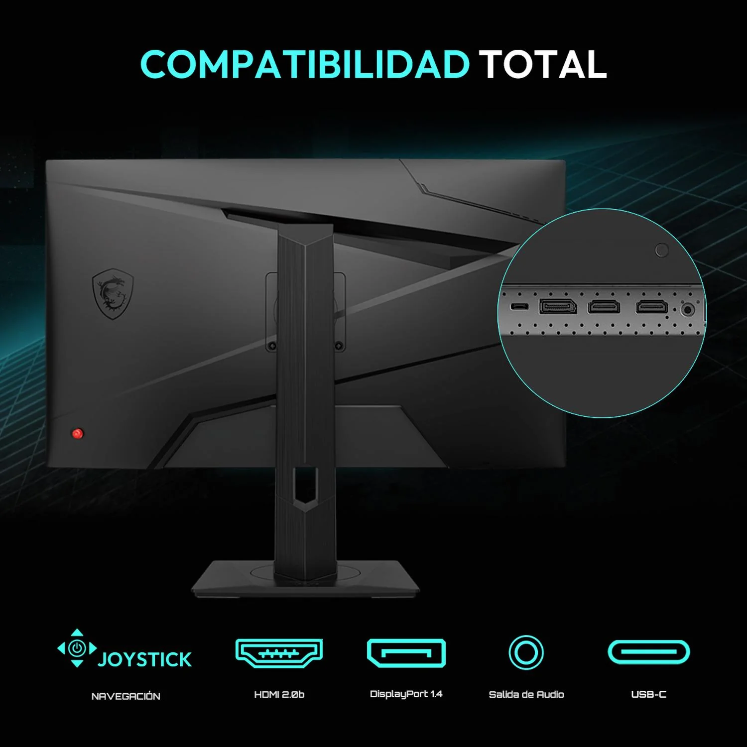 Monitor Gamer 27 MSI G274QPF 1ms 170Hz Wide Quad HD Rapid IPS HDMI USB-C DisplayPort G-Sync Reacondicionado Grado B - Image 5