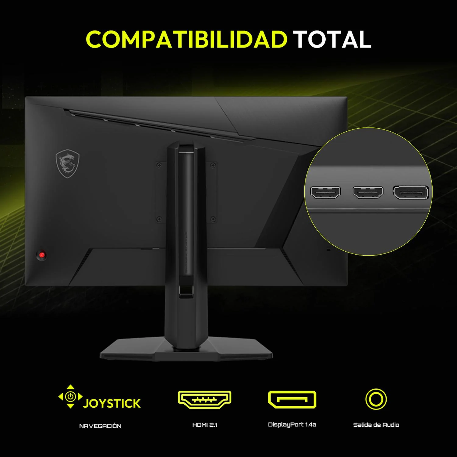 Monitor Gamer 27" MSI MAG 275UPD E14 1ms 288Hz IPS 4K UHD Dual Mode HDMI DisplayPort Altavoces Adaptative-Sync - Image 5