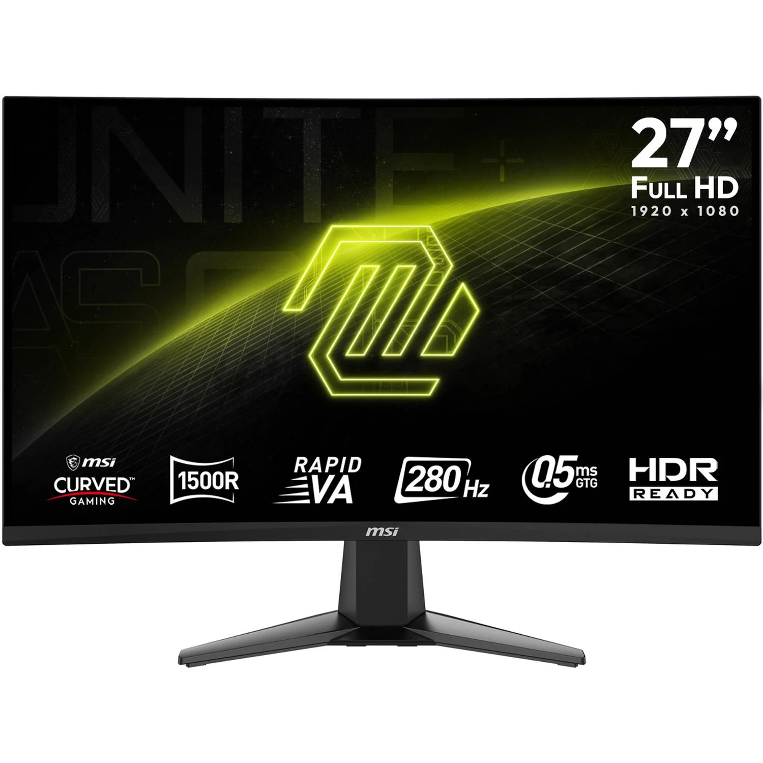 Monitor Gamer 27" MSI MAG 276CXF 0.05ms 280 Hz Full HD Rapid VA HDMI 2.0b DisplayPort 1.4a Adaptive Sync Reacondicionado