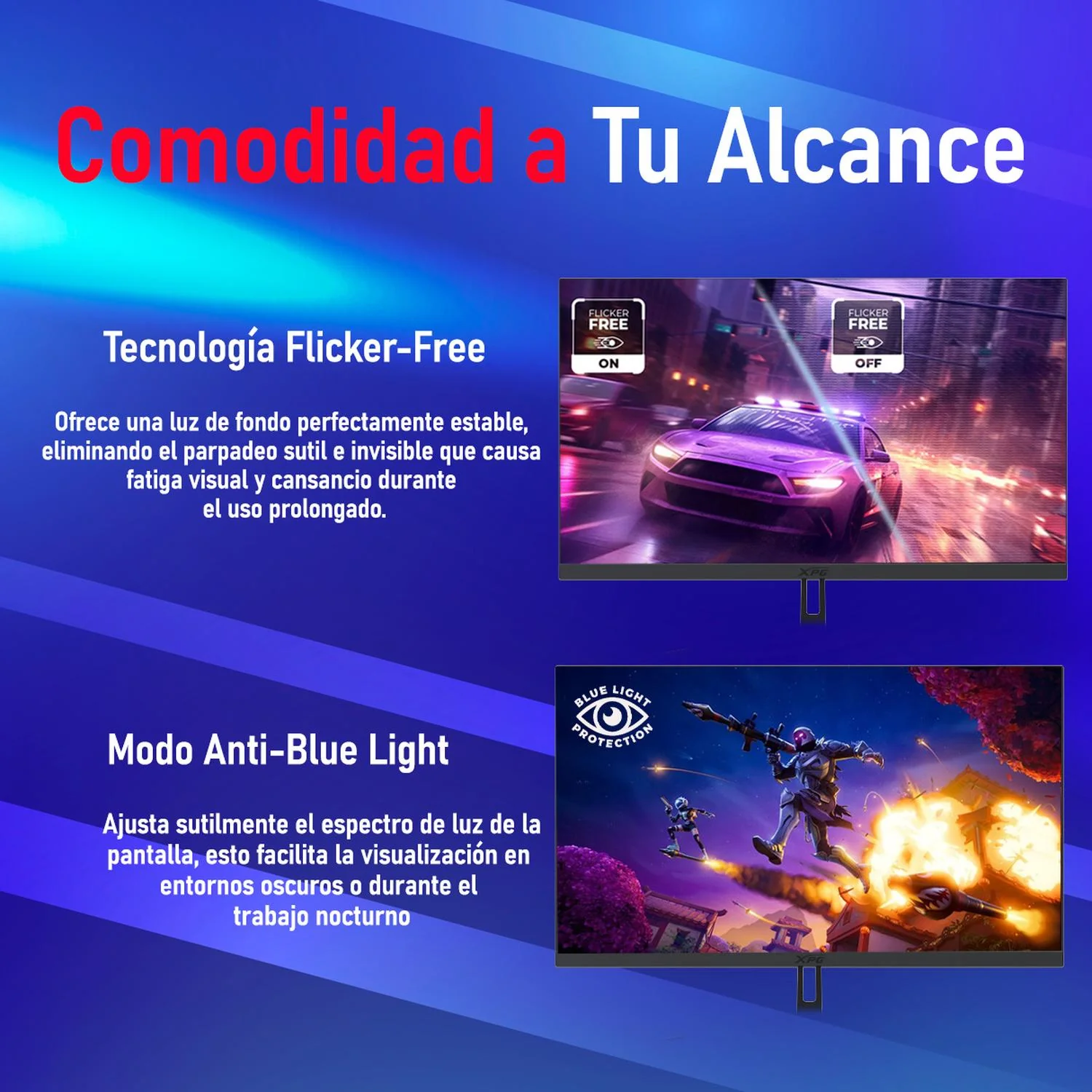 Monitor Gamer 27 XPG RIFT R27F6 1ms 165Hz Full HD IPS HDMI DP Adaptive Sync Negro R27F6-BKCMX - Image 4