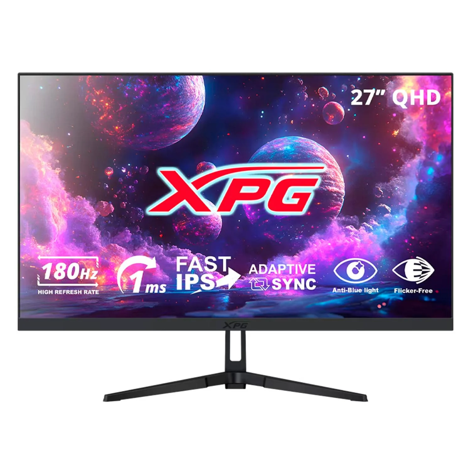 Monitor Gamer 27 XPG RIFT R27Q8 1ms 180Hz QHD IPS HDMI DP Adaptive Sync Negro R27Q8-BKCMX