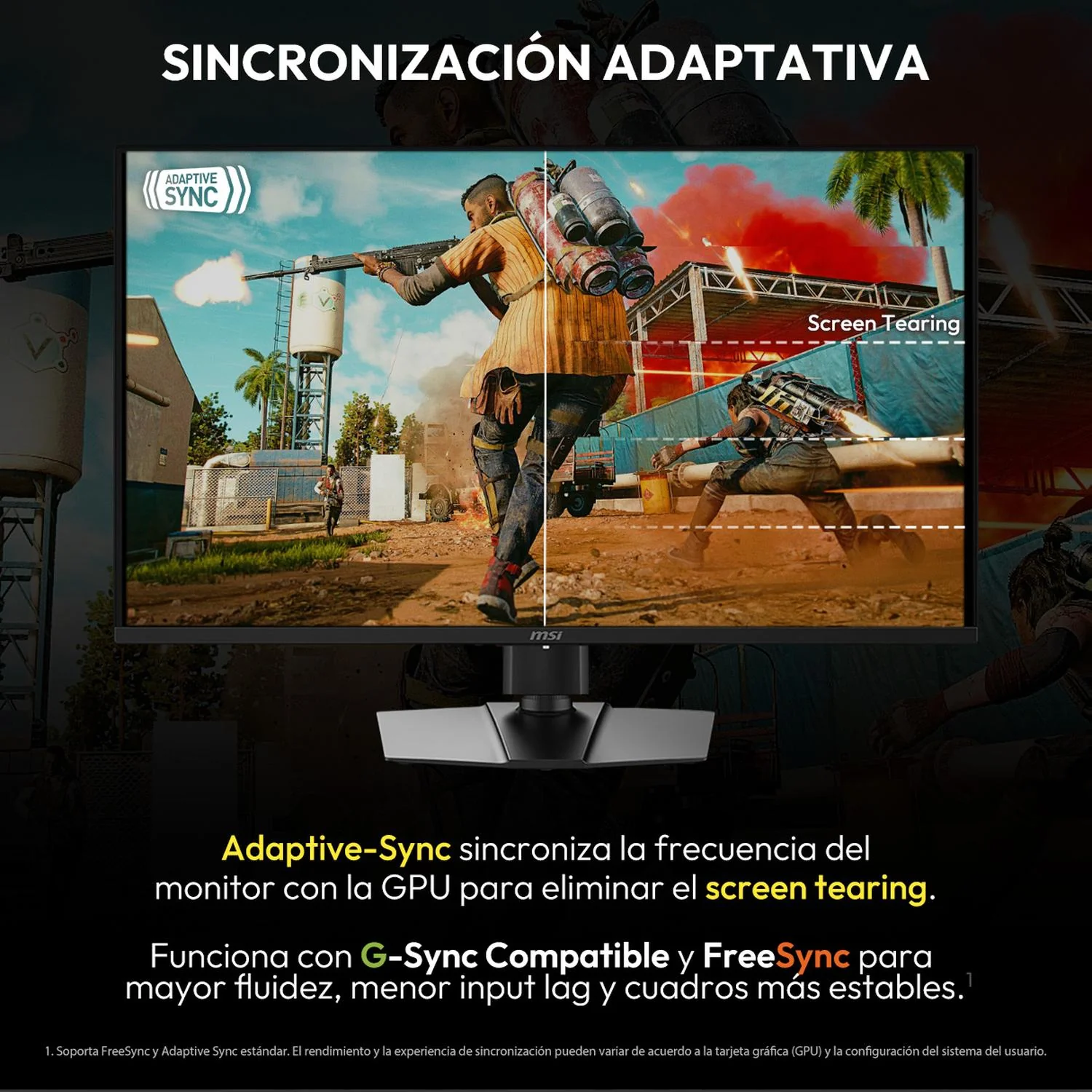 Monitor Gamer 32" MSI MAG 322UP QD-OLED E16 0.03ms 165 Hz 4K UHD USB-C HDMI 2.1 DisplayPort 1.4a Adaptive Sync - Image 3