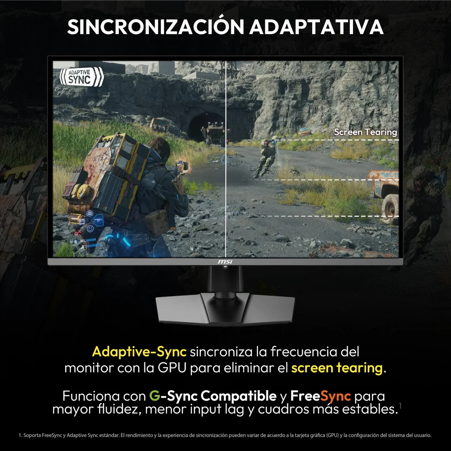 Monitor Gamer OLED 4K 32" MSI MPG 321URX QD-OLED UHD 3840x2160 240Hz 0.03ms Nvidia G-Sync HDMI 2.1 DP 1.4a USB-C Garantia OLED 3 Años - Image 3