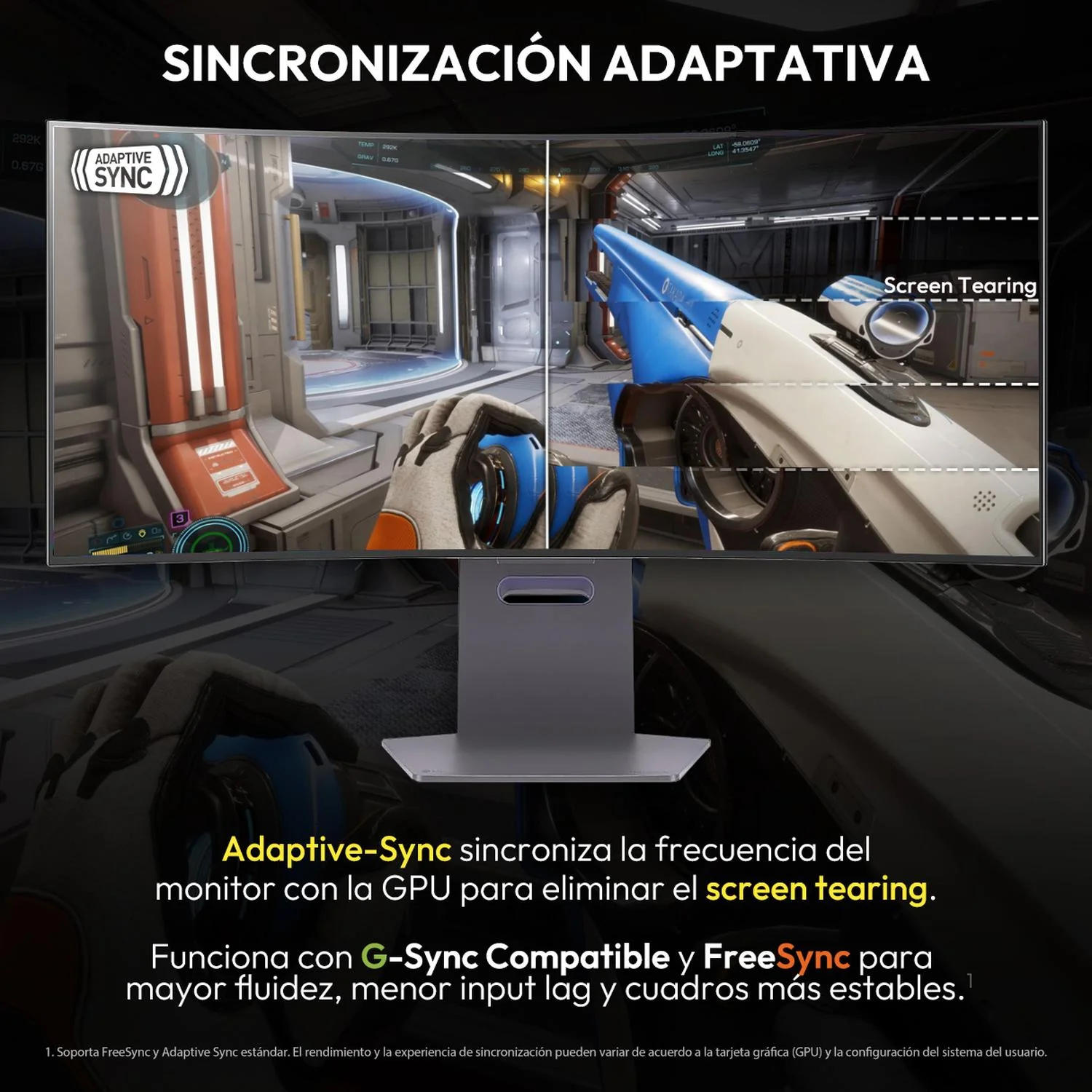 Monitor Gamer 34" LG UltraGear 34GS95QE 0.03ms 240Hz Ultra Wide QHD OLED HDMI 2.1 DisplayPort 1.4 Adaptive Sync - Image 3