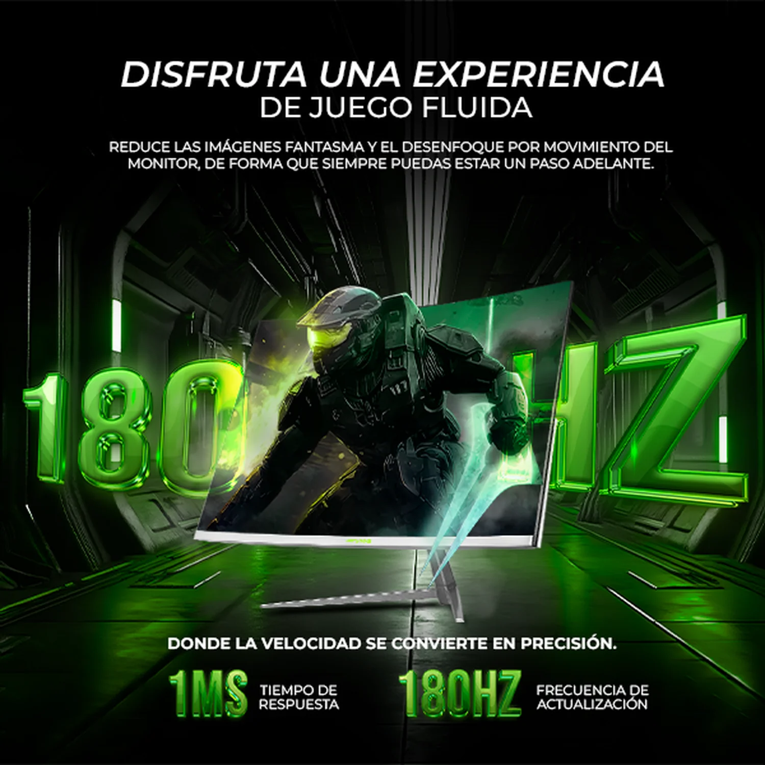 Monitor Gamer Curvo 31.5" DXT GAMING Sight 1ms 180Hz FHD VA DP HDMI USB Adaptive-Sync Blanco MDXT315CWT - Image 3