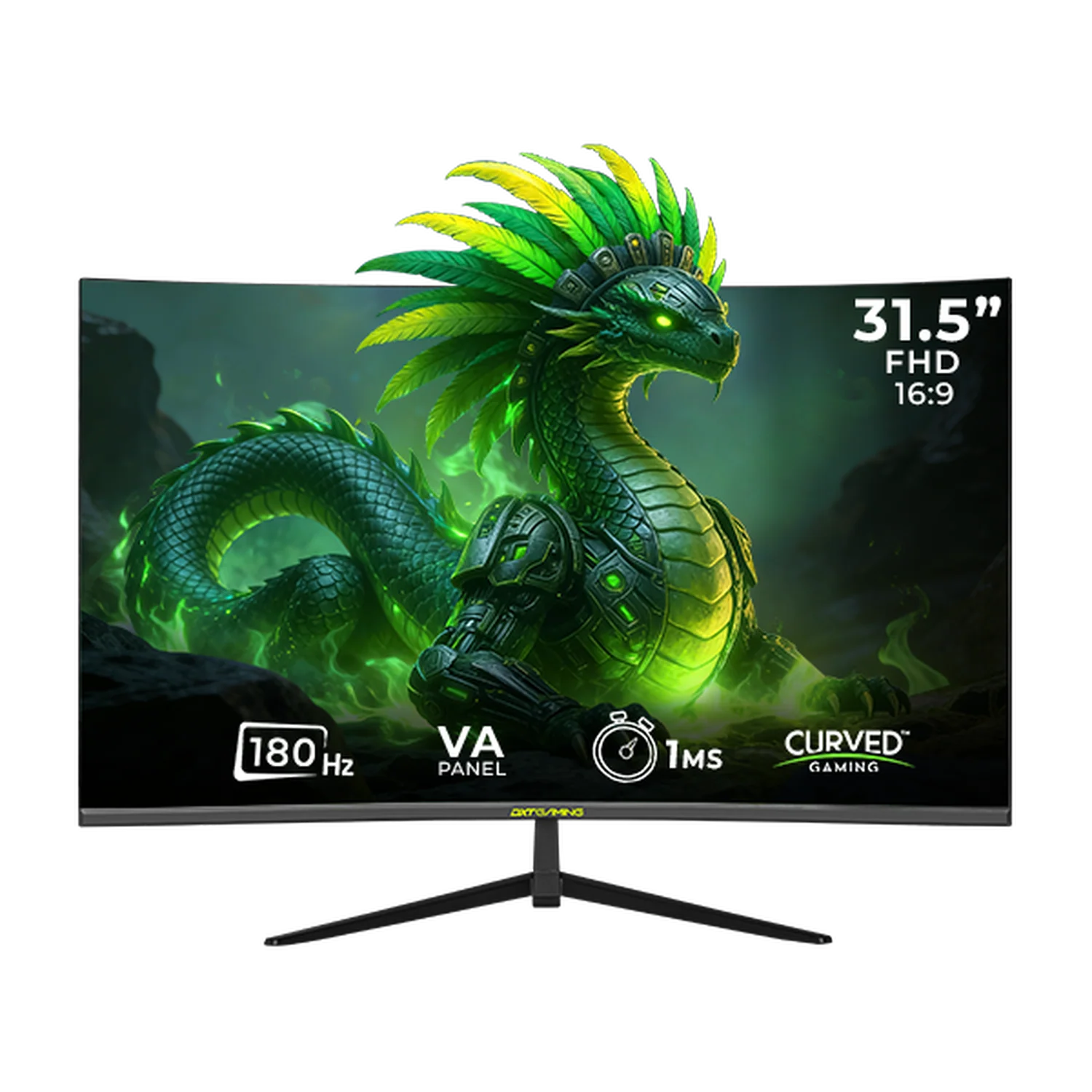 Monitor Gamer Curvo 31.5" DXT GAMING Sight 1ms 180Hz FHD VA DP HDMI USB Adaptive-Sync Negro MDXT315CBK