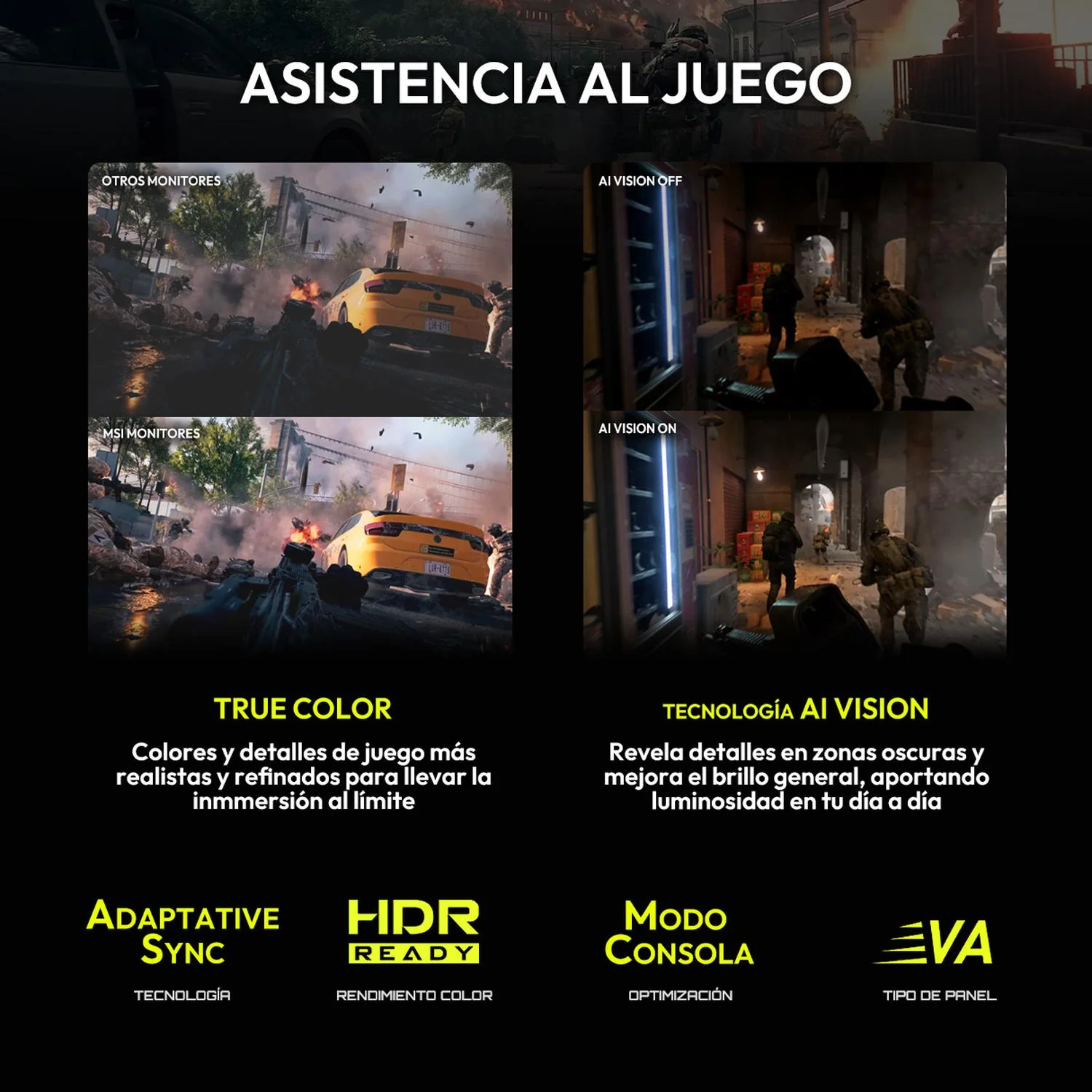 Monitor Gamer Curvo 32" MSI MAG 32C6X 1ms 250Hz VA Full HD HDMI DisplayPort Adaptative-Sync - Image 4
