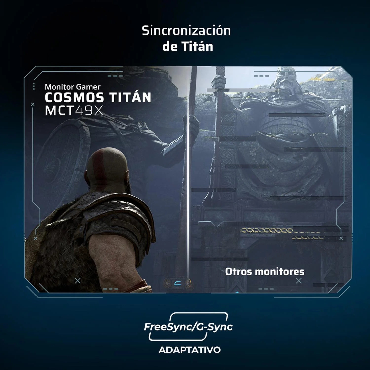 Monitor Gamer Curvo 49" BALAM RUSH COSMOS TITAN MCT49X DQHD 120Hz 1ms VA Adaptive-Sync HDMI DP USB-C RGB Negro BR-944144 Precisión Profesional Máxima - Image 4
