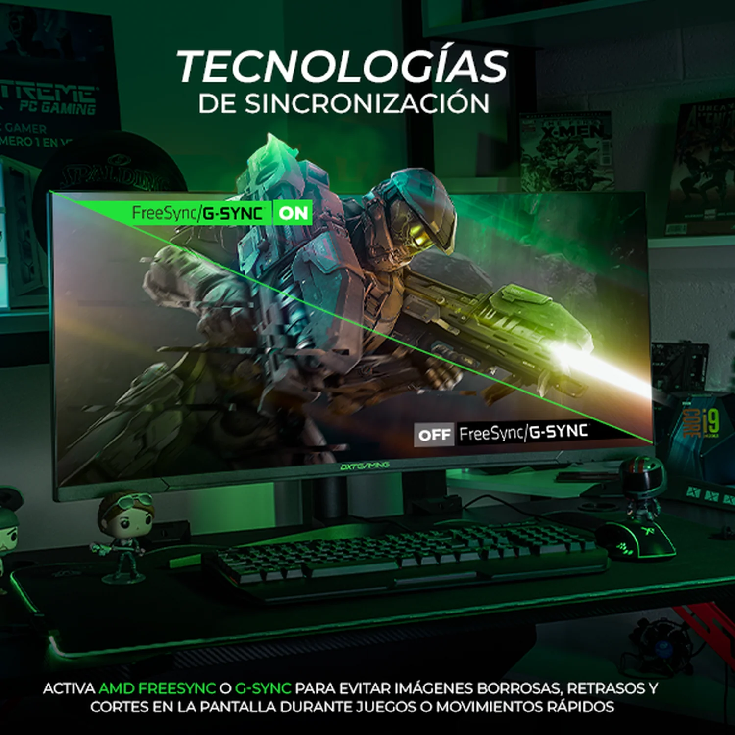 Monitor Gamer Curvo DXT GAMING Immersion 34" UWQHD 165Hz 1ms VA Adaptative-Sync DP HDMI RGB Negro MDXTDP34FBKV2 Rendimiento Competitivo - Image 4