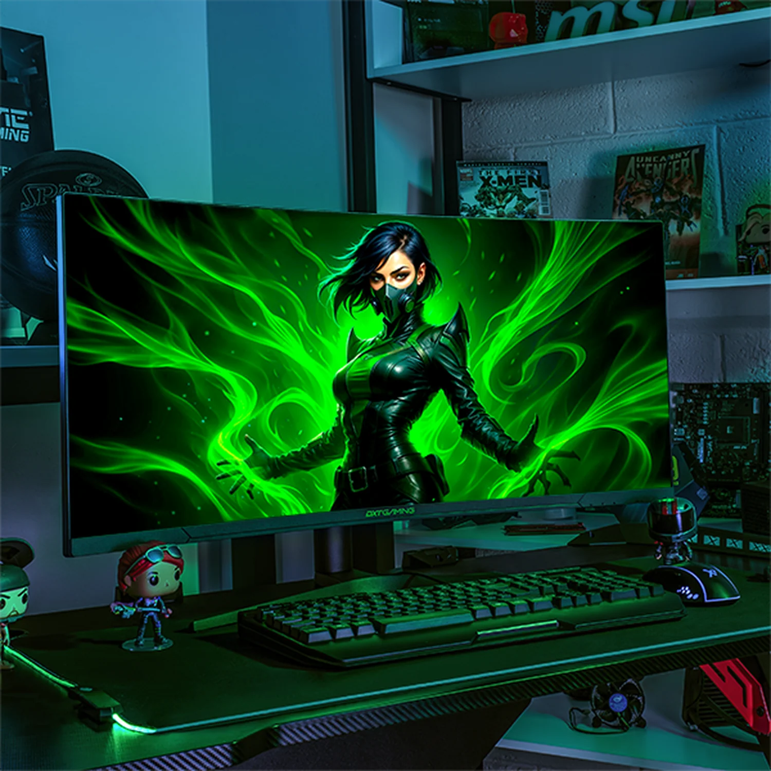 Monitor Gamer Curvo DXT GAMING Immersion 34" UWQHD 165Hz 1ms VA Adaptative-Sync DP HDMI RGB Negro MDXTDP34FBKV2 Rendimiento Competitivo - Image 6