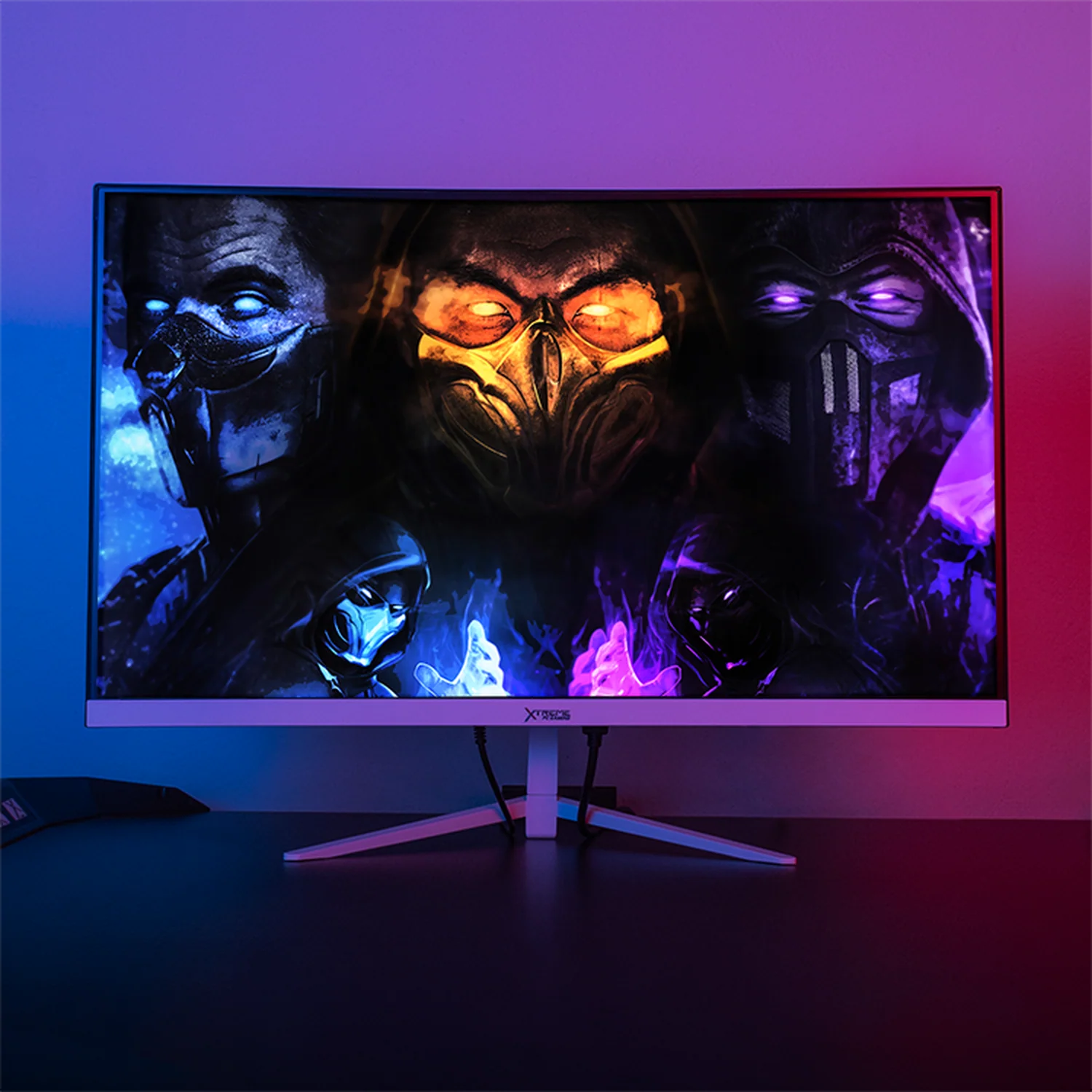 Monitor Gamer XTREME PC GAMING Clarity Curvo 23.8" MXT2386WT24C 4ms 100Hz FHD VA HDMI Blanco - Image 6