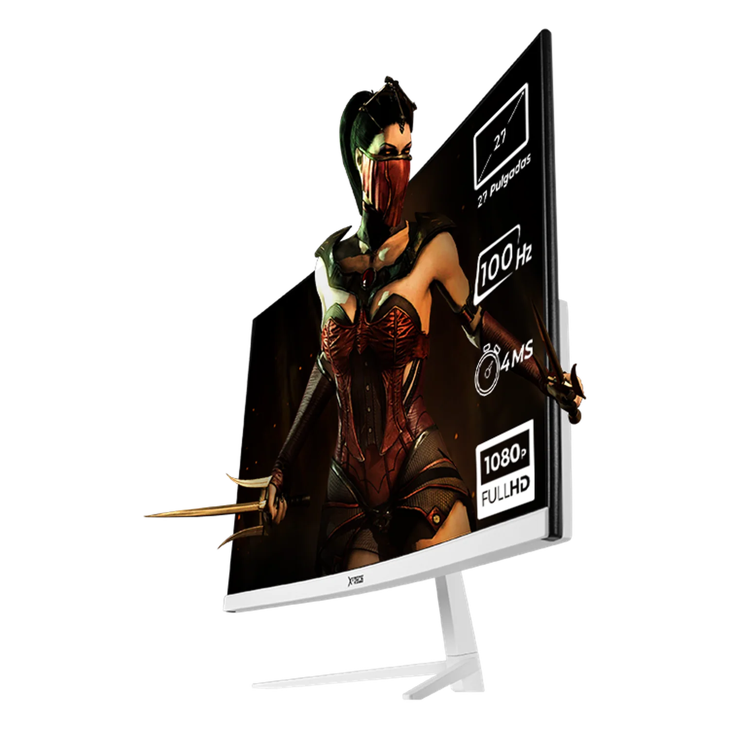 Monitor Gamer XTREME PC GAMING Clarity Curvo 27" MXT2706WT27C 4ms 100Hz FHD VA HDMI Blanco - Image 2