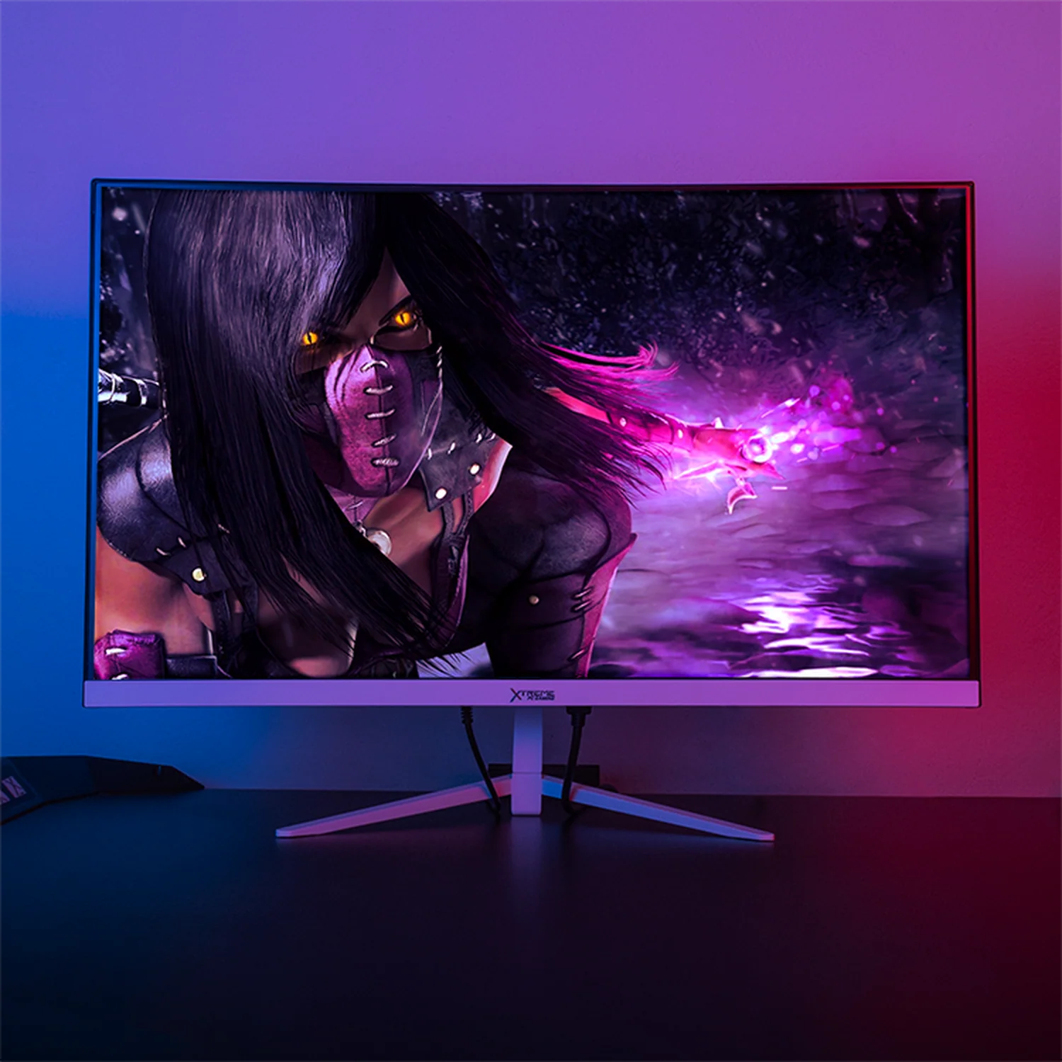 Monitor Gamer XTREME PC GAMING Clarity Curvo 27" MXT2706WT27C 4ms 100Hz FHD VA HDMI Blanco - Image 6