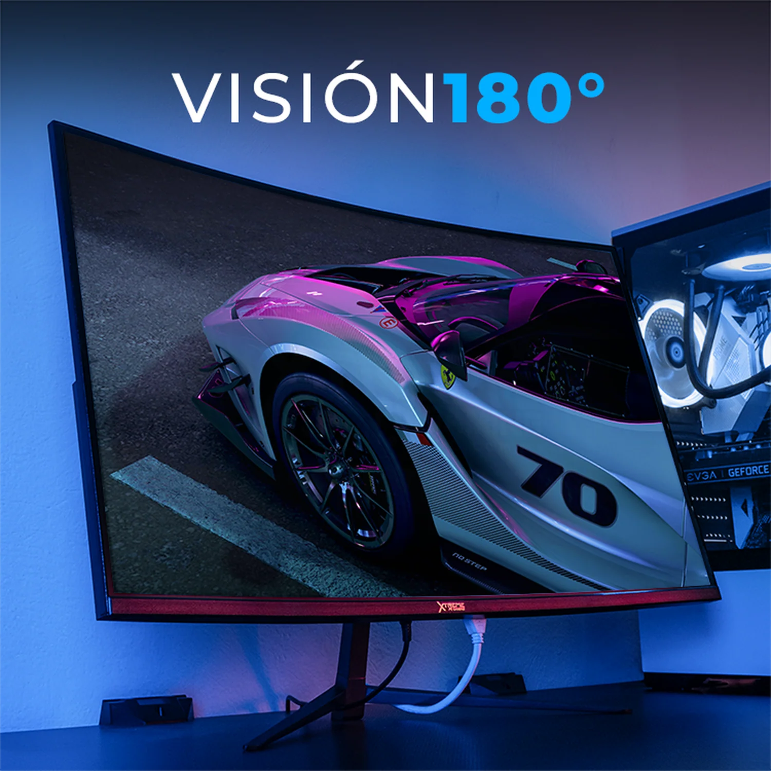 Monitor Gamer XTREME PC GAMING Clarity Curvo 27" MXT2706BK27C 4ms 100Hz FHD VA HDMI Negro - Image 4