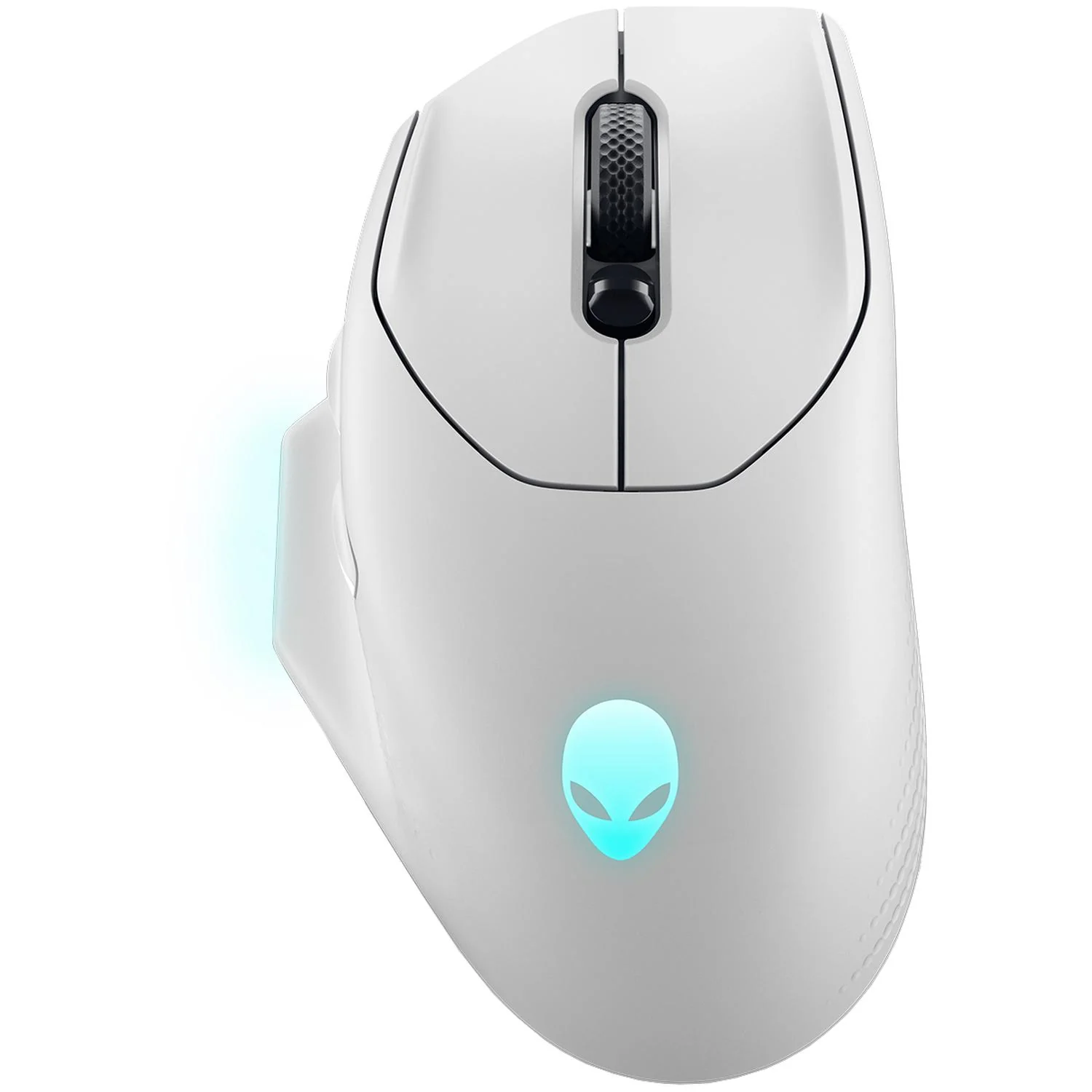 Mouse Gamer ALIENWARE AW620M 26000DPI Inalambrico Recargable 7 Botones Programables AlienFX RGB Blanco