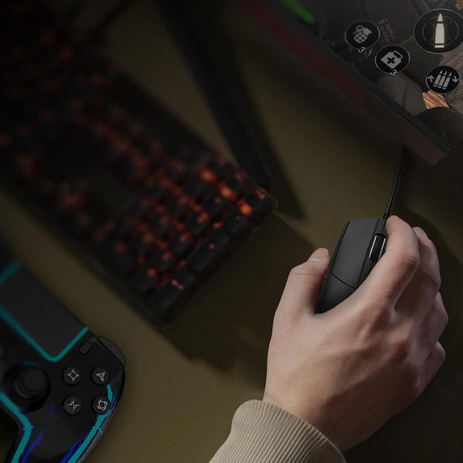 Mouse Gamer BALAM RUSH DRIFT PLUS MG3 7200dpi 6 Botones RGB Negro BR-943512 Máxima comodidad y Precision - Image 4